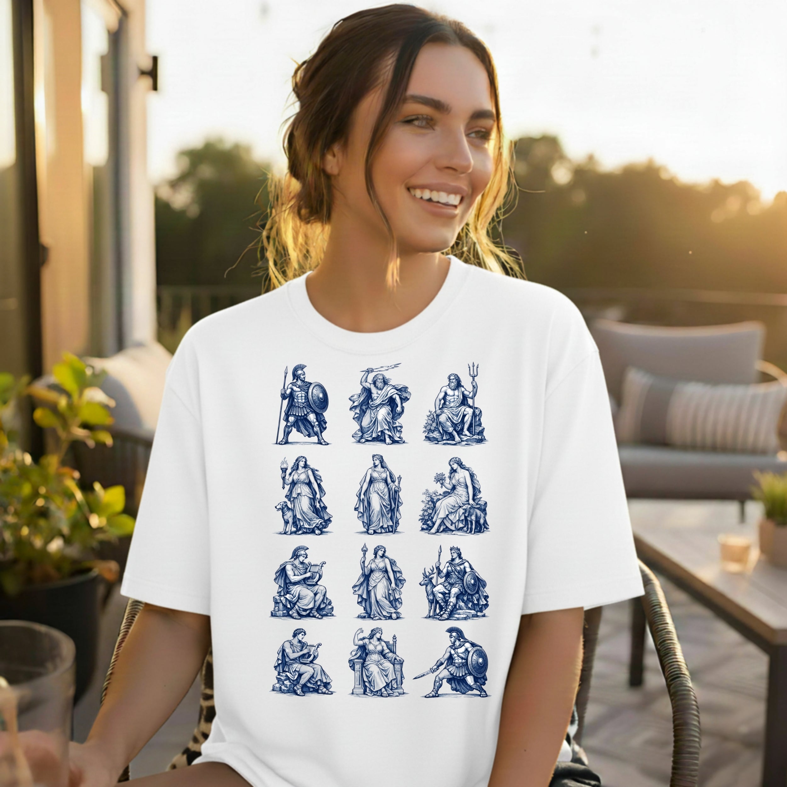 Greek Mythology Characters Design T-Shirt