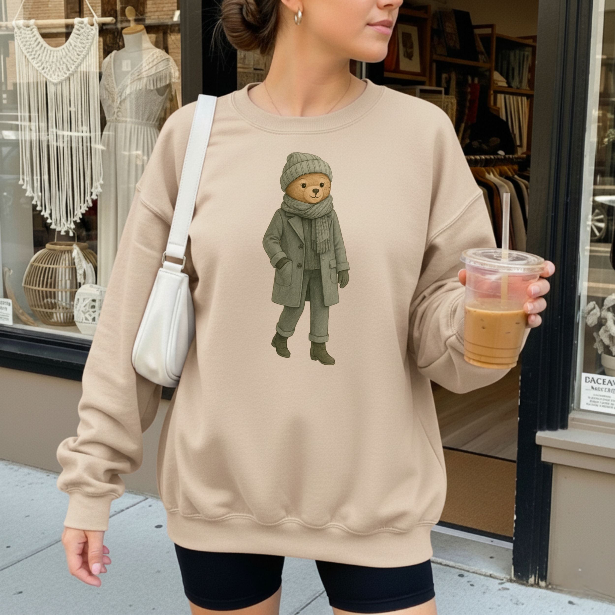 Cozy Bear in Winter Outfit Sweatshirt Product