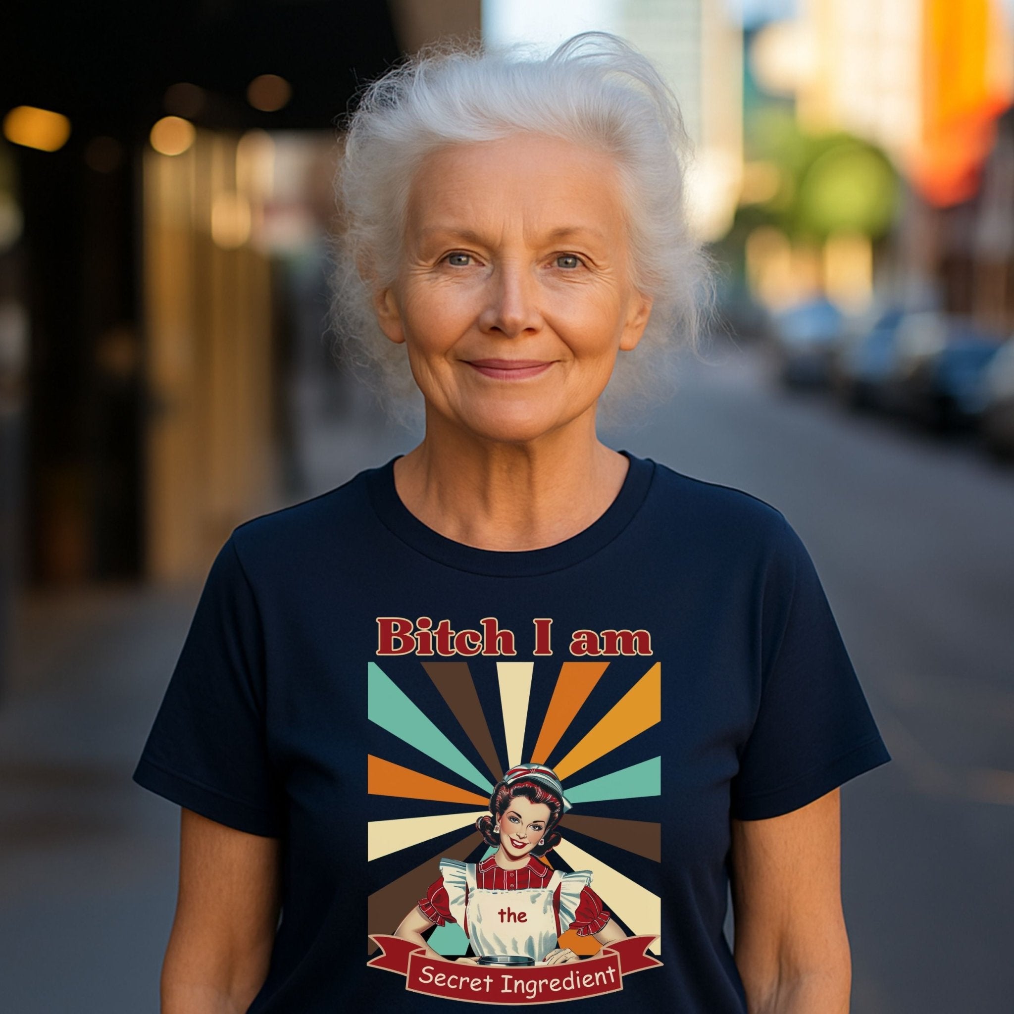 1950s Funny Pin - Up T-Shirt, Bitch I Am the Secret Ingredient Tee - Craig Michael Design