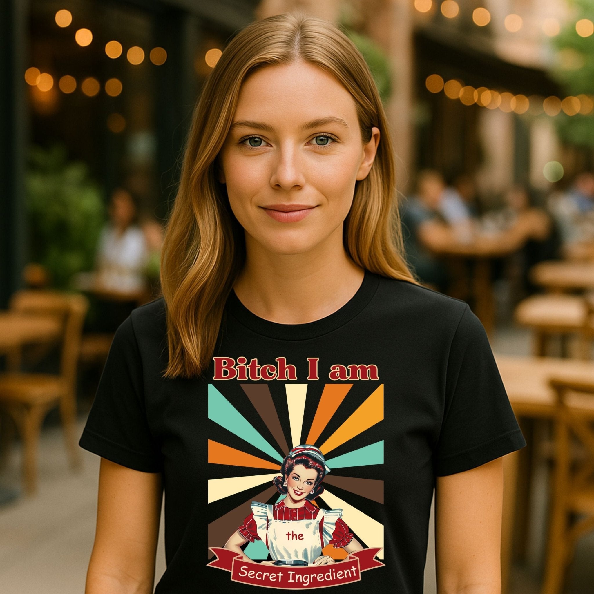 1950s Funny Pin - Up T-Shirt, Bitch I Am the Secret Ingredient Tee - Craig Michael Design