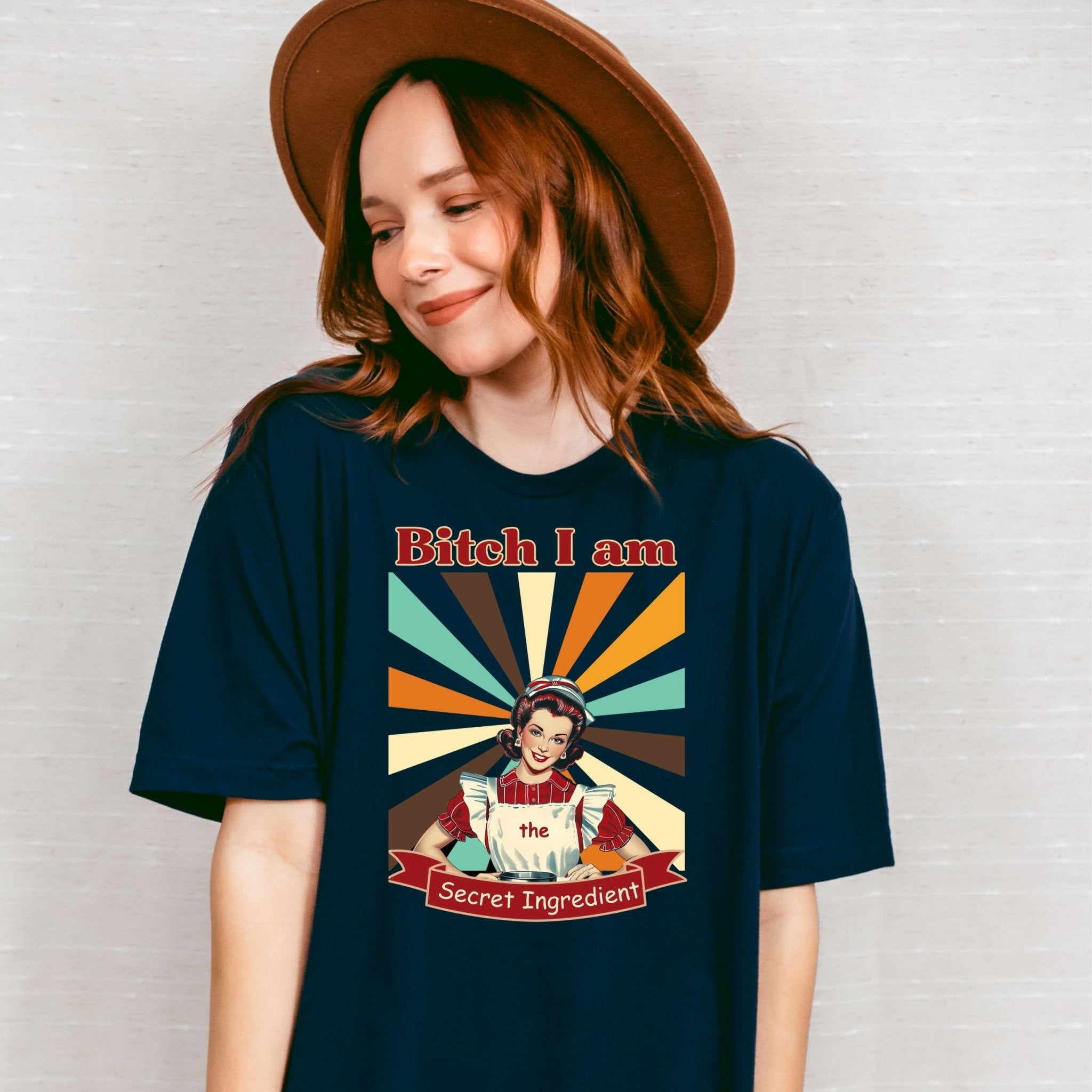 1950s Funny Pin - Up T-Shirt, Bitch I Am the Secret Ingredient Tee - Craig Michael Design