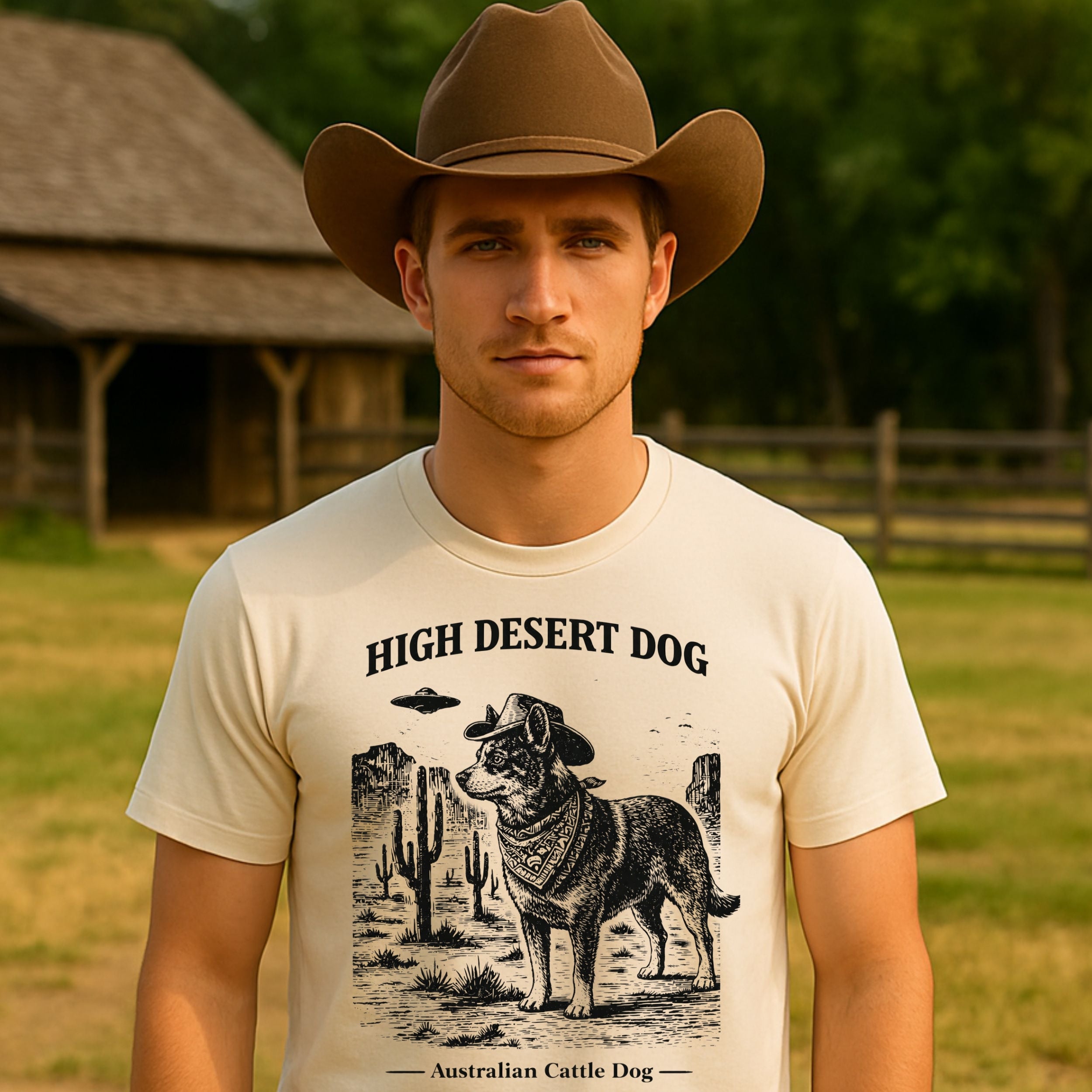 High Desert Dog Australian Cattle Dog graphic tee