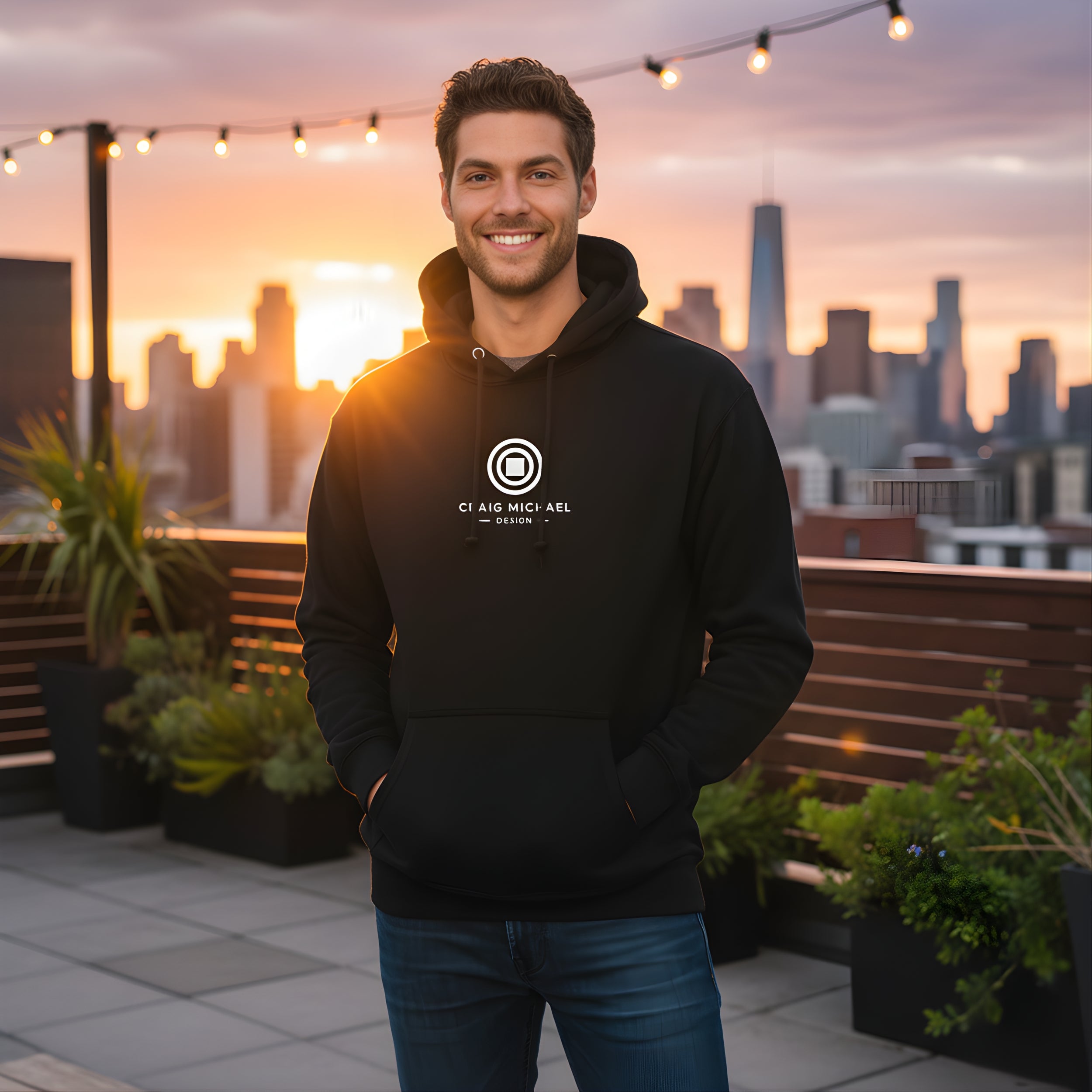 Hoodie — Craig Michael Logo Minimal Pullover