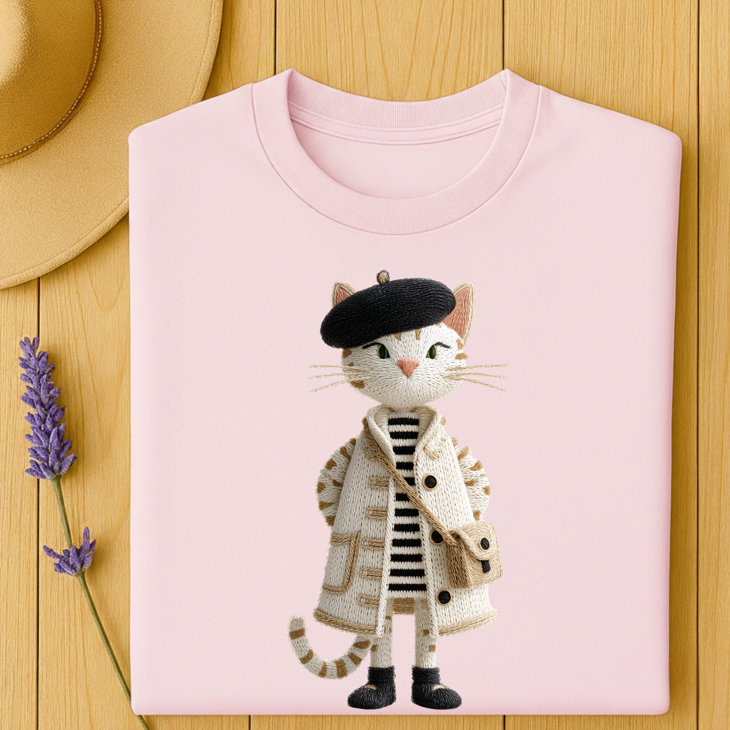 Paris Dame T-Shirt – La Parisienne au Béret