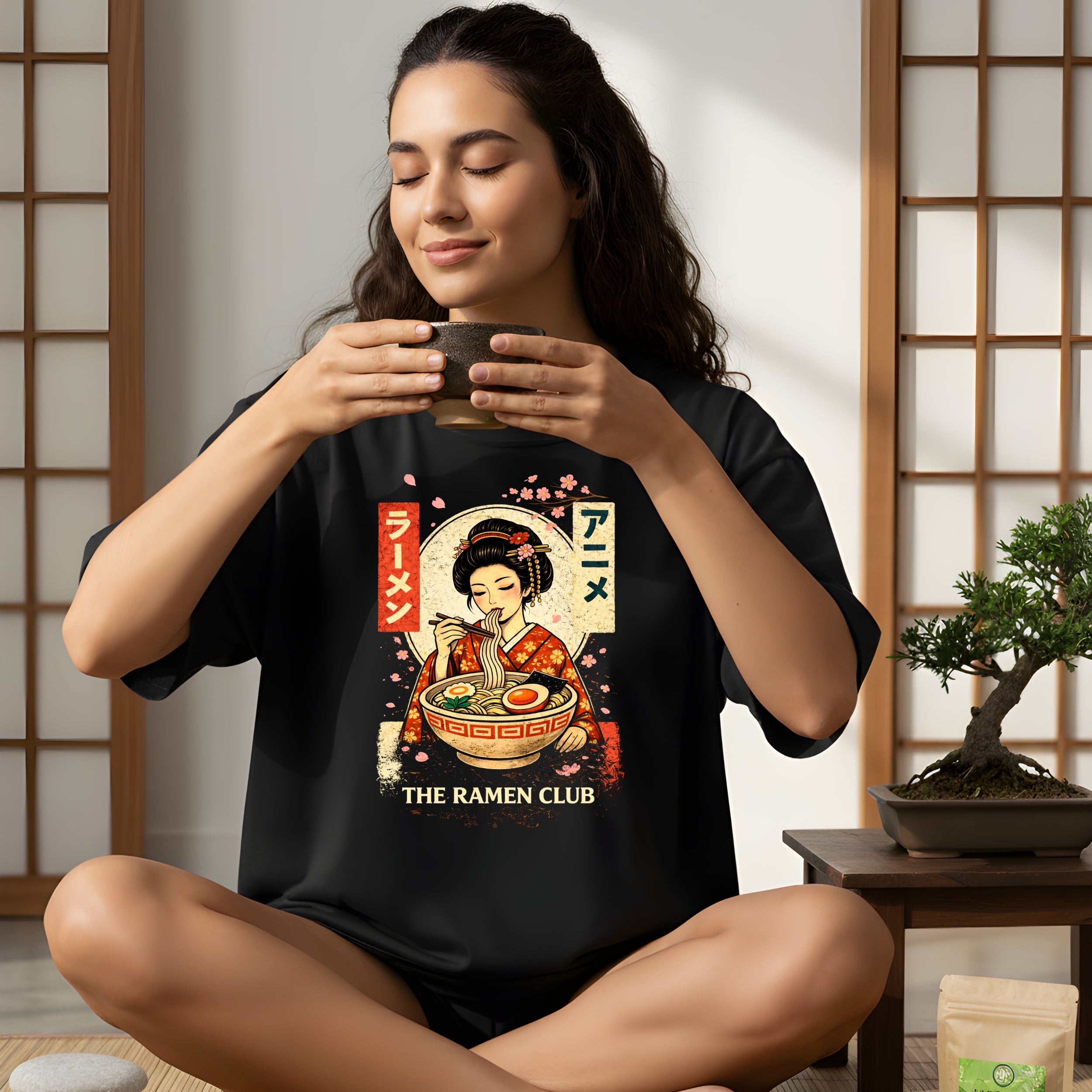 The Ramen Club Japanese Aesthetic T-Shirt for Ramen Lovers