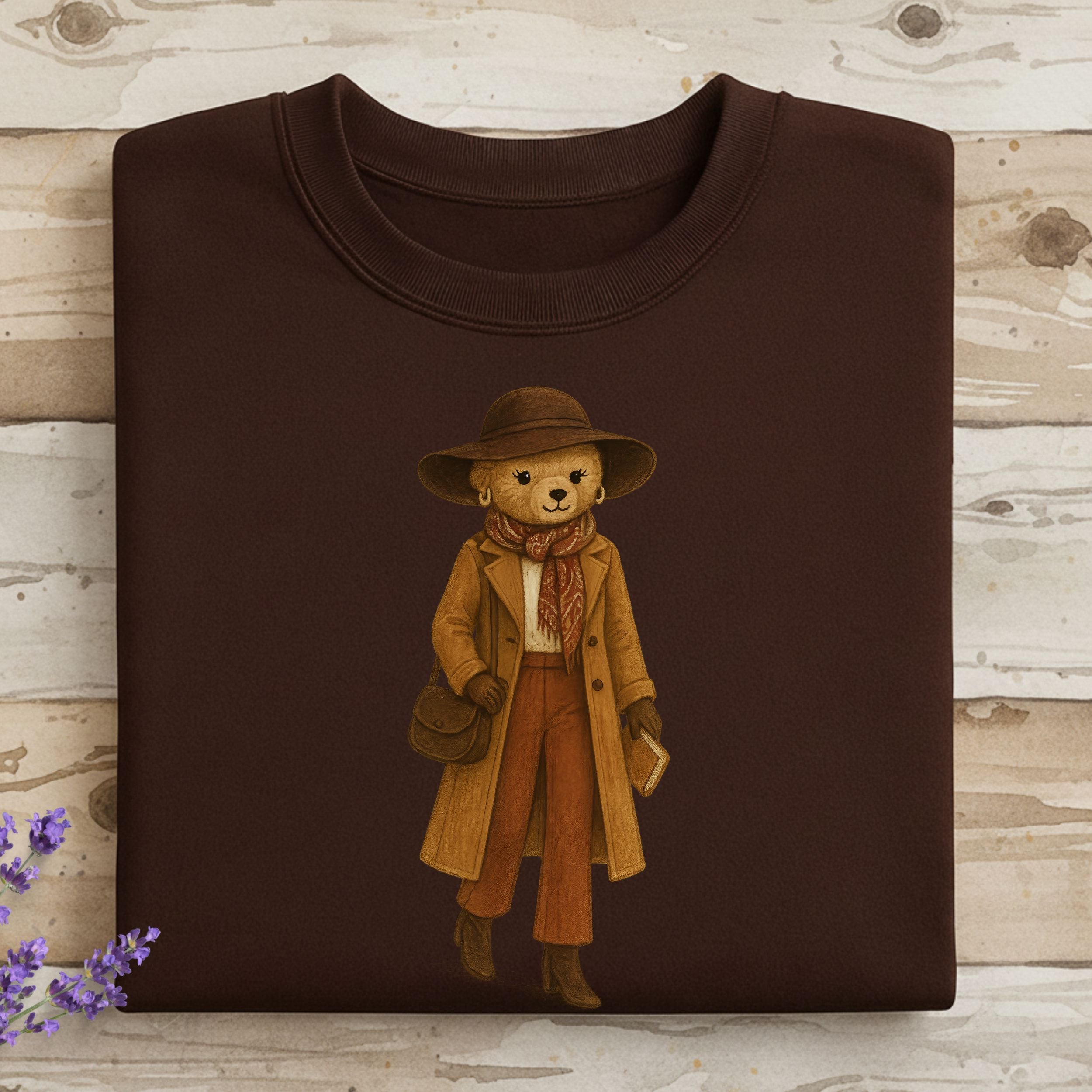 Stylish Bear in Autumn Outfit Shirt Product