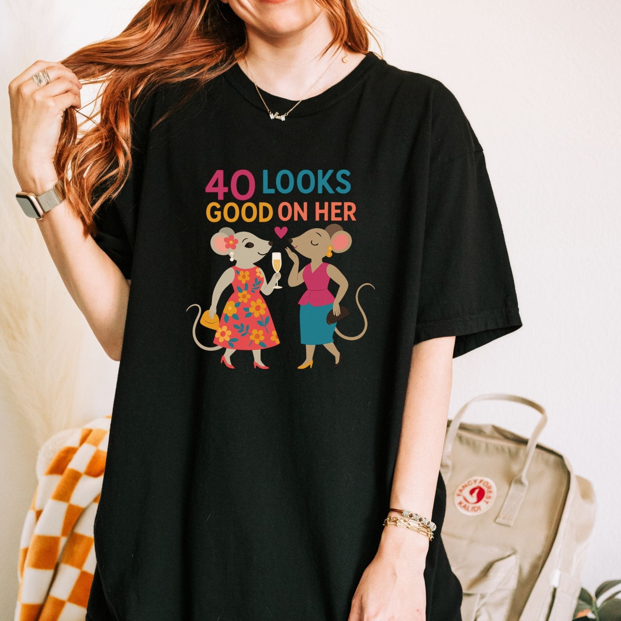 40 Looks Good on Her – Lesbian Birthday Shirt, Comfort Colours Tee, Gay Couple Gift for Her - Craig Michael Design
