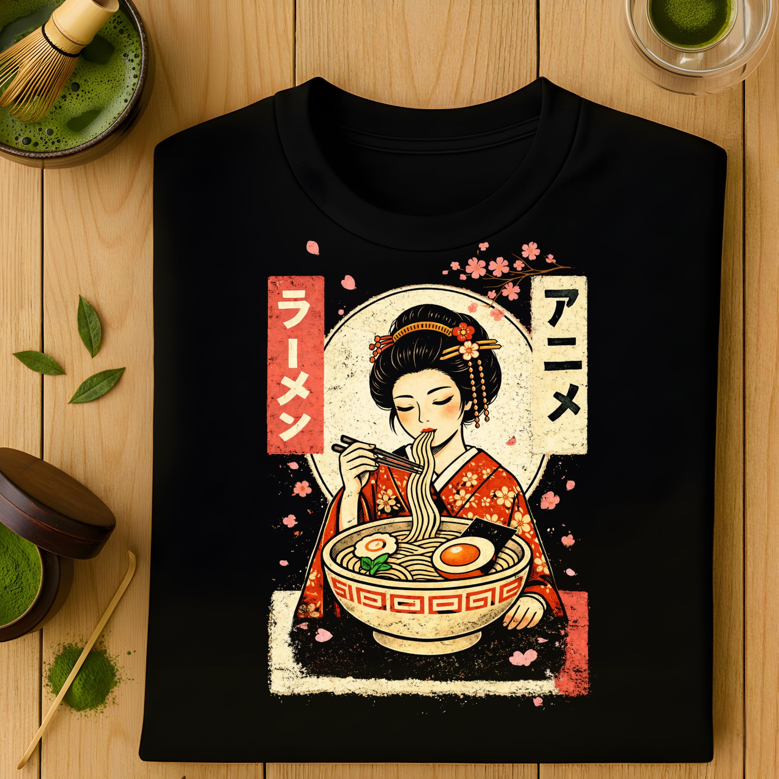 Vintage Ramen Shop Art Retro Anime Style Shirt