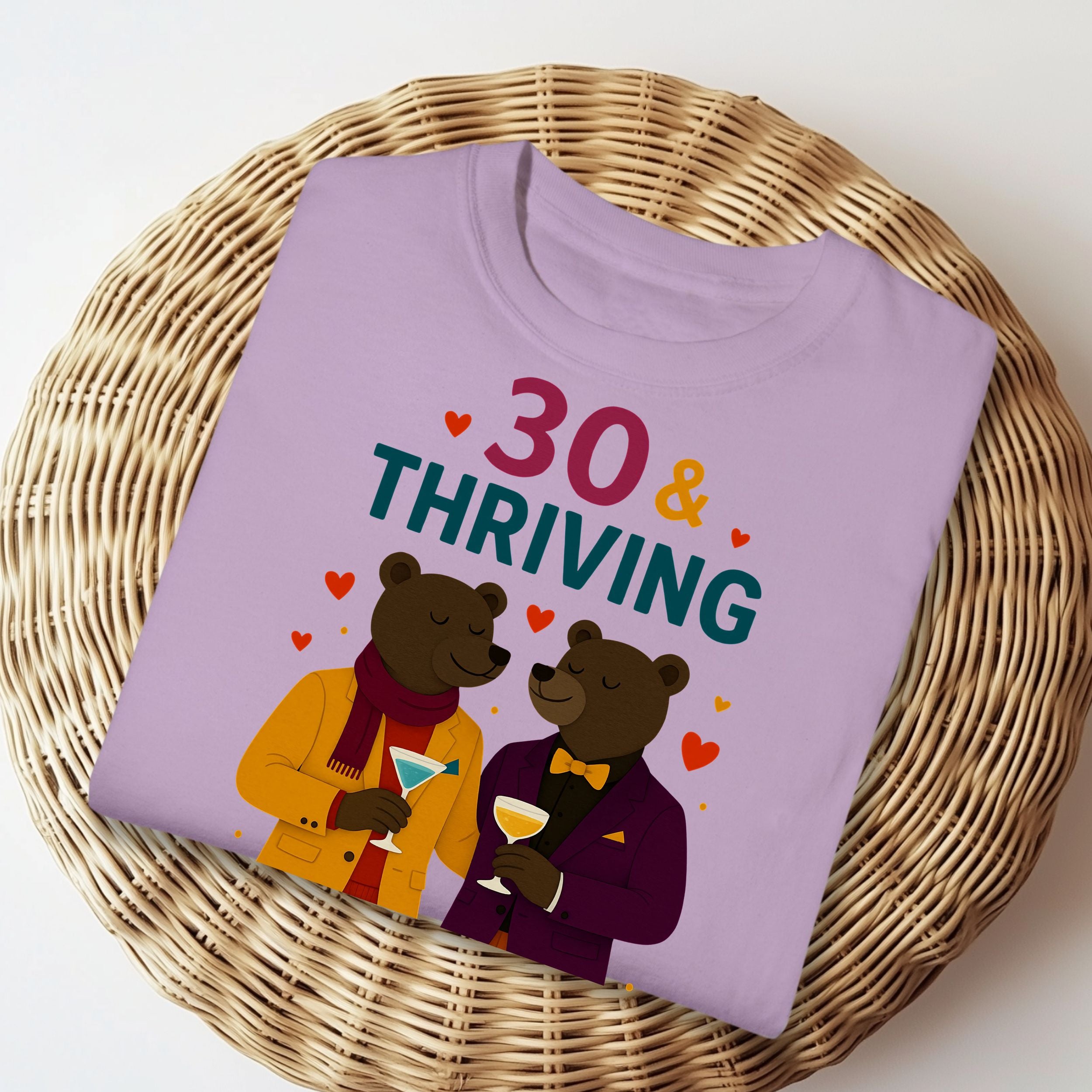 30 And Thriving Bear Cartoon Characters Shirt product type