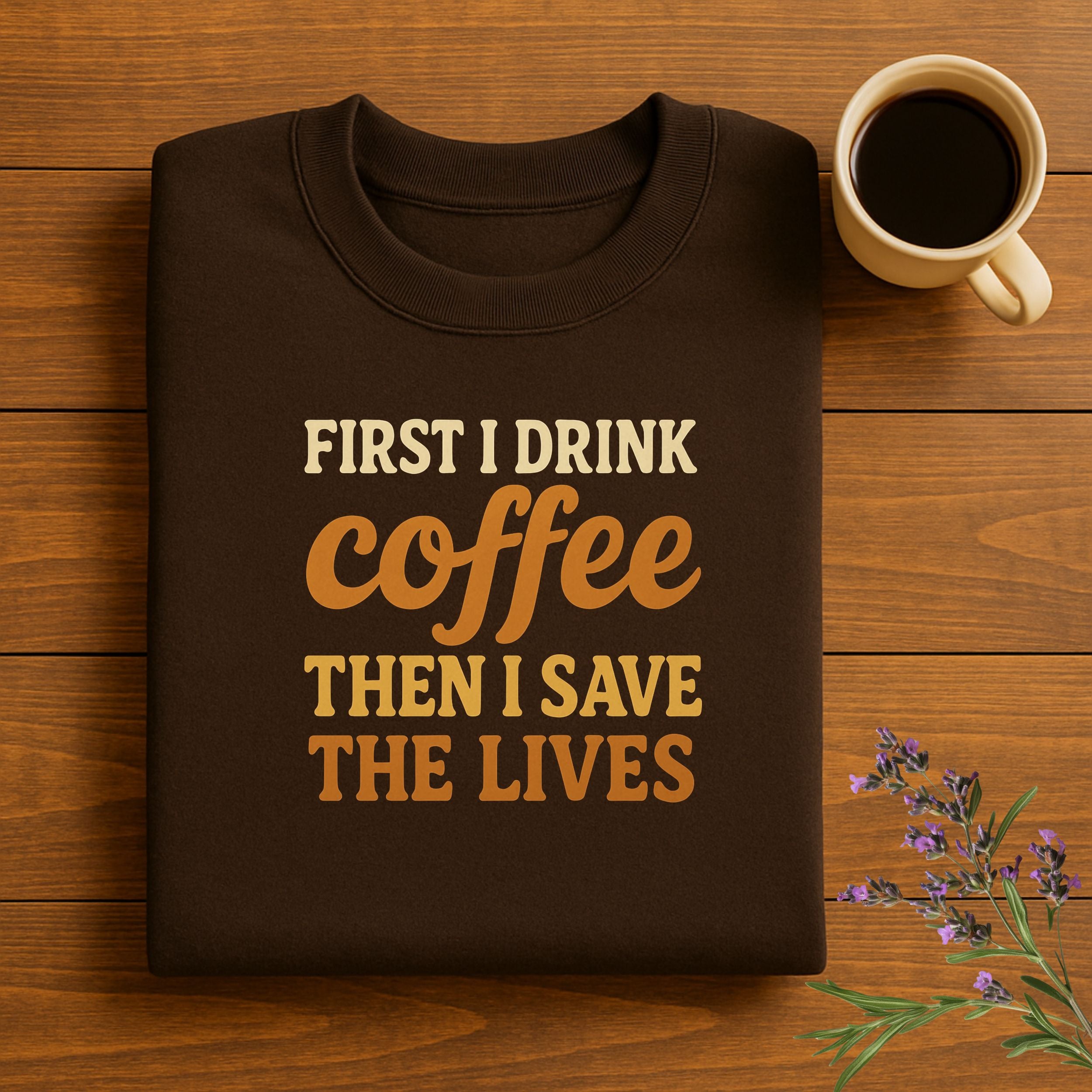 First I Drink Coffee Then I Save The Lives product