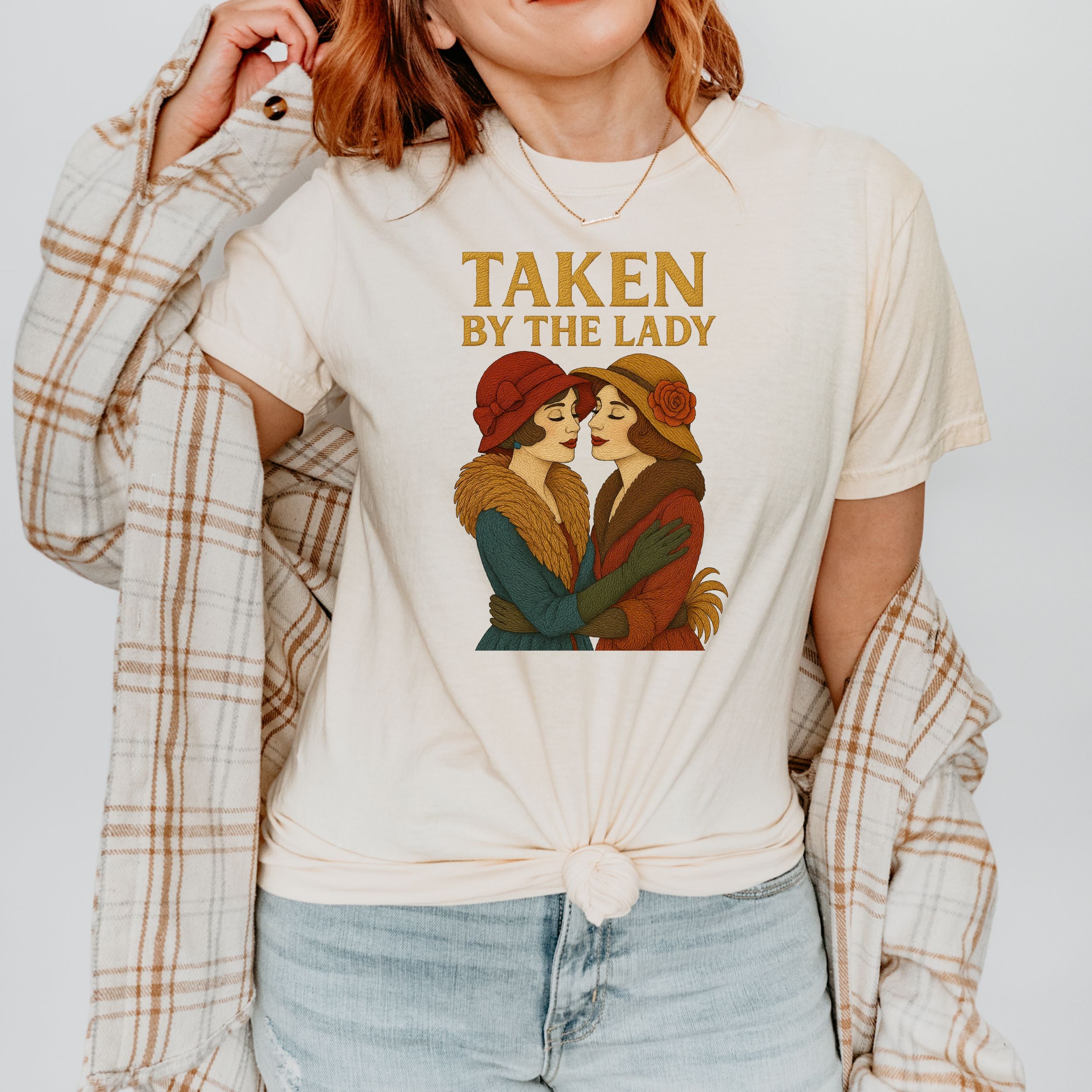 Taken by the Lady – Vintage Lesbian T-Shirt, Romantic Femme Gift