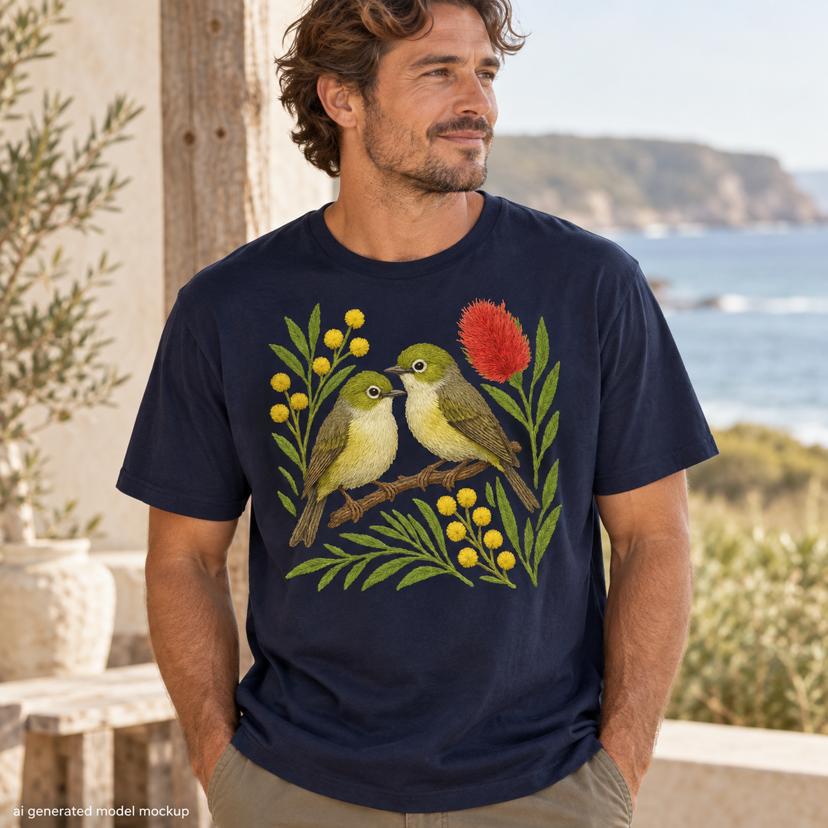 White-Eye T-Shirt – Australian Native Bird Collection