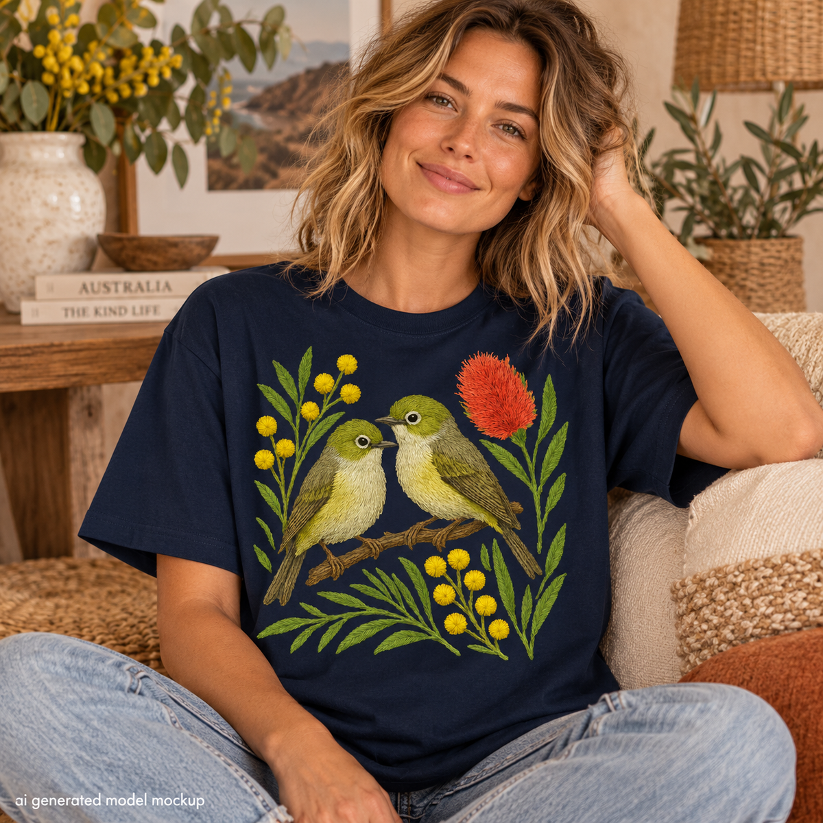 White-Eye T-Shirt – Australian Native Bird Collection