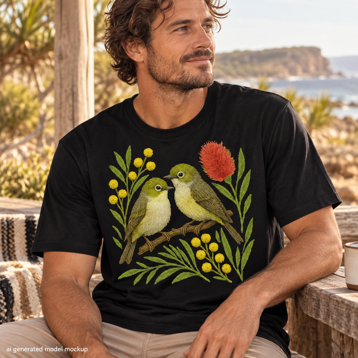 White-Eye T-Shirt – Australian Native Bird Collection