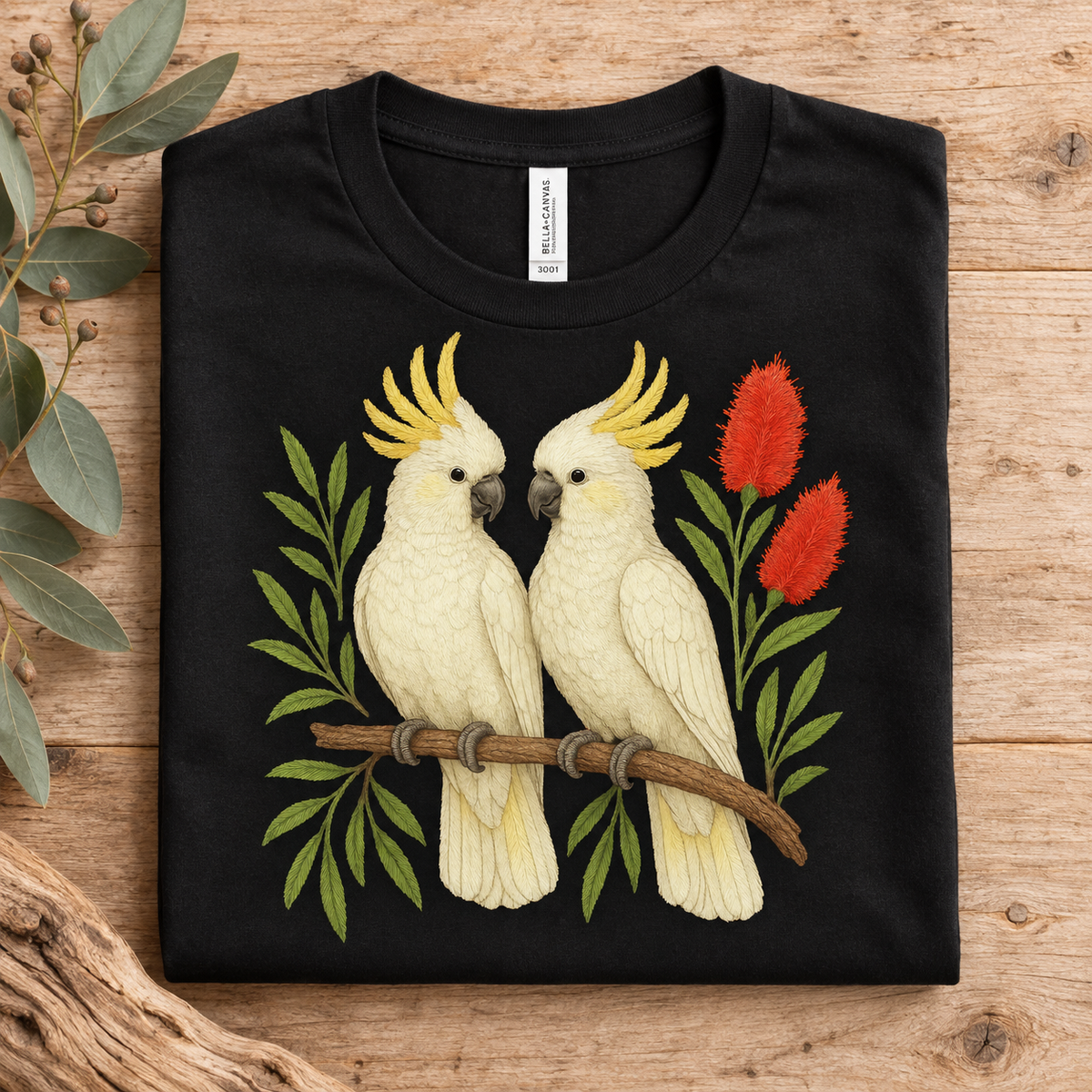 Sulphur-Crested Cockatoo T-Shirt – Australian Native Bird Collection