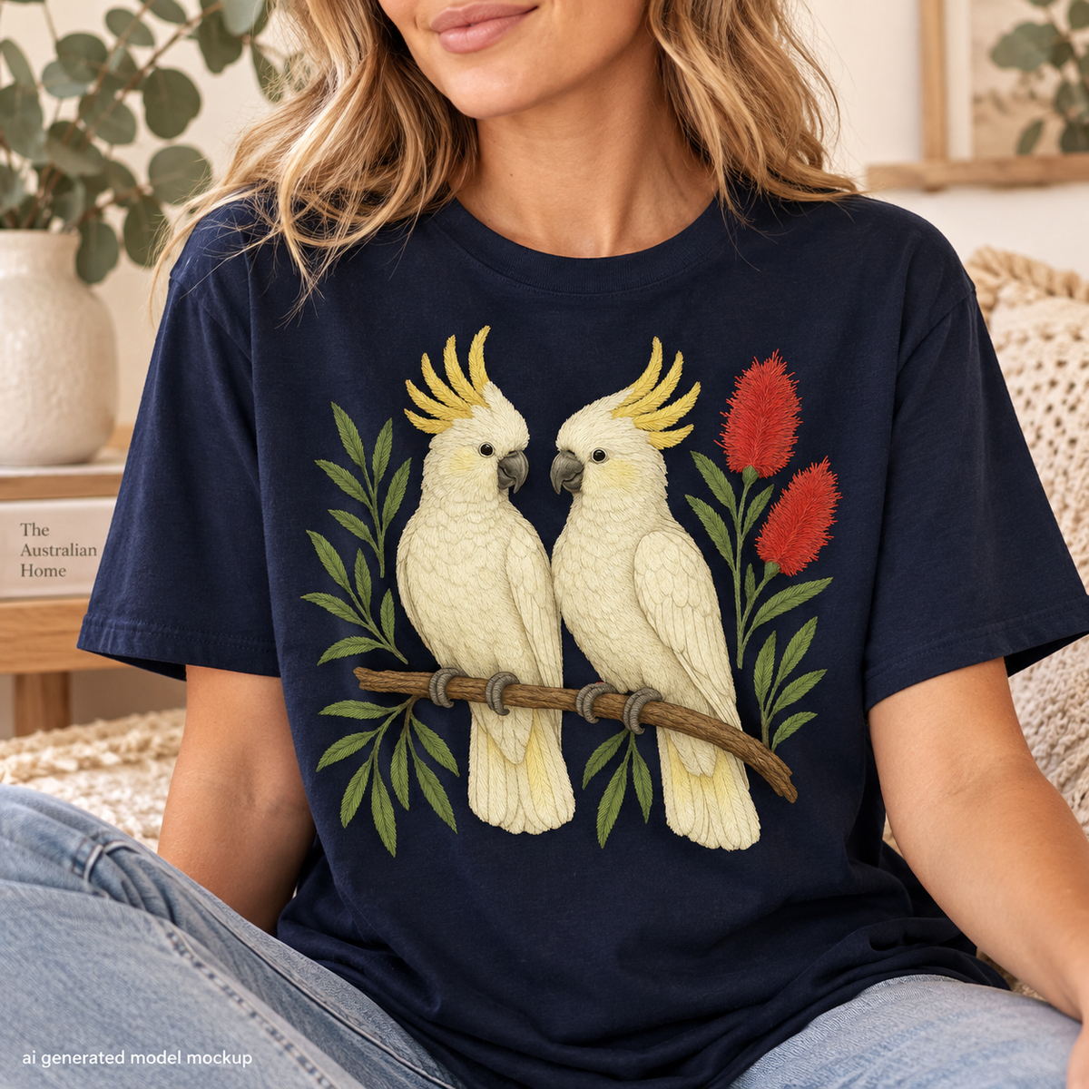 Sulphur-Crested Cockatoo T-Shirt – Australian Native Bird Collection