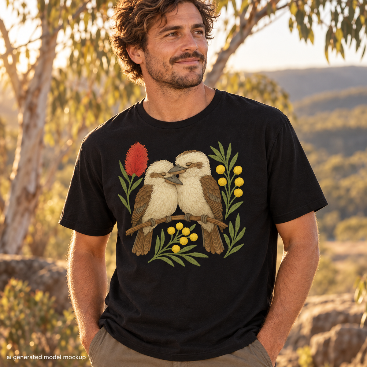 Kookaburra T-Shirt – Australian Native Bird Collection