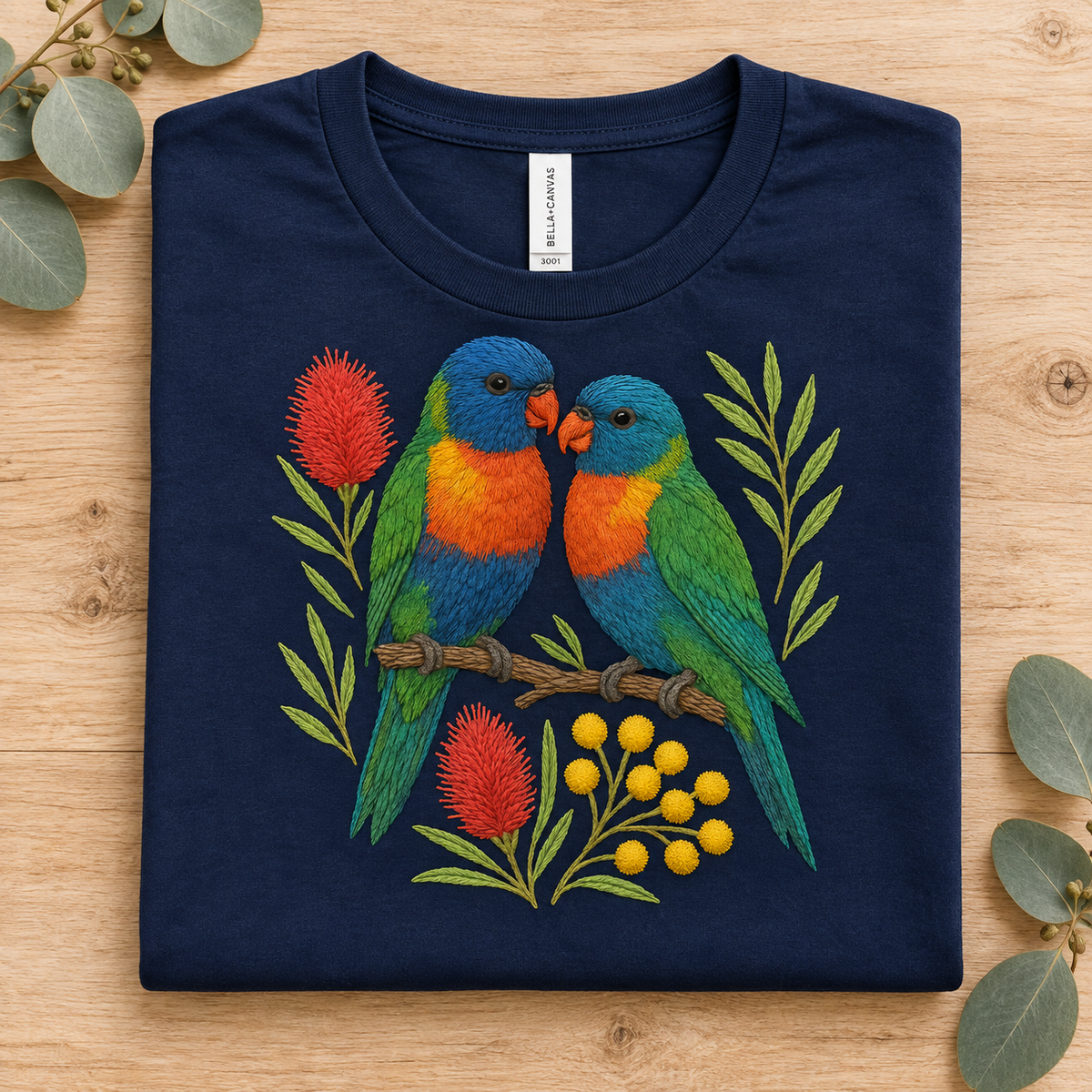 Rainbow Lorikeet T-Shirt – Australian Native Bird Collection