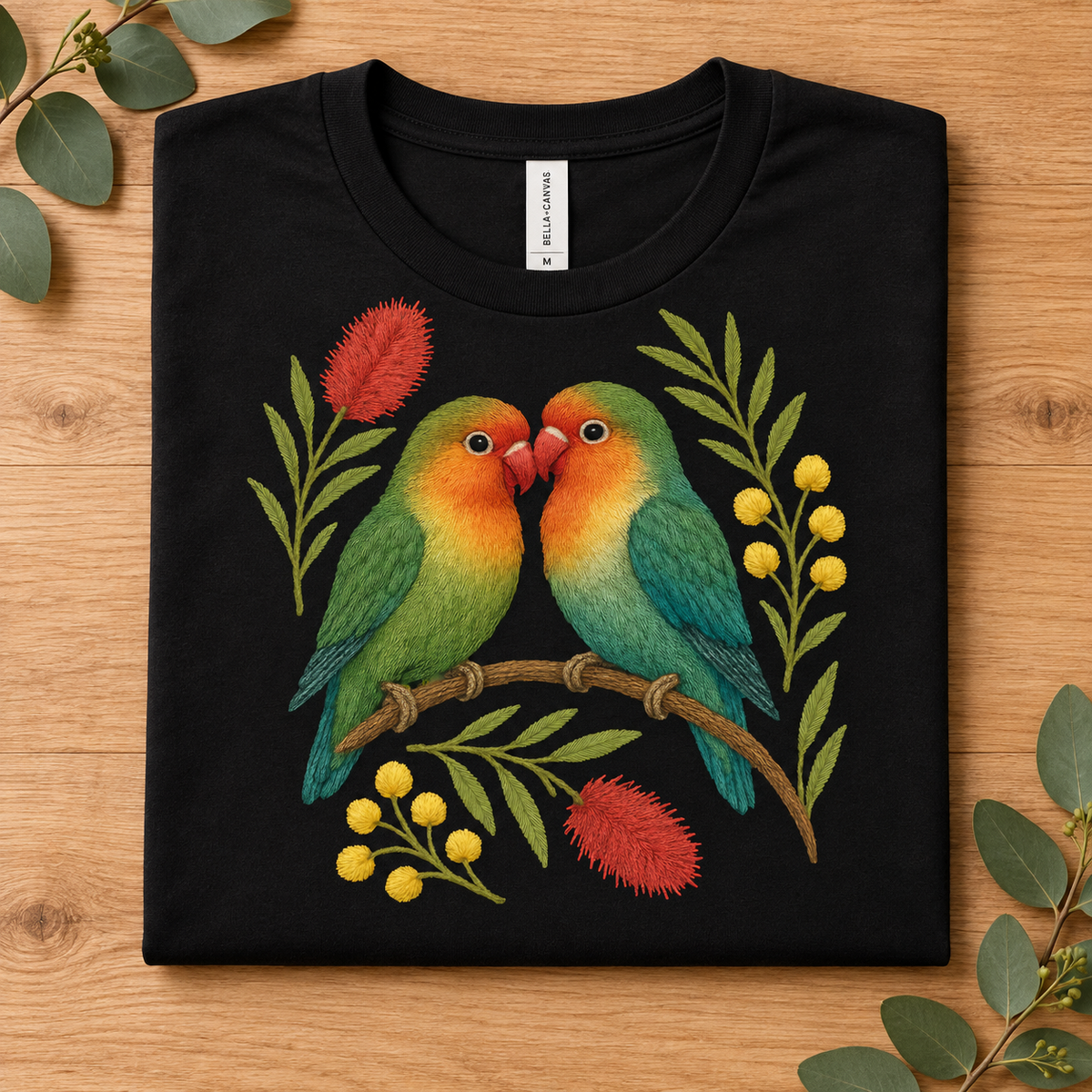 Lovebirds T-Shirt – Australian Native Bird Collection