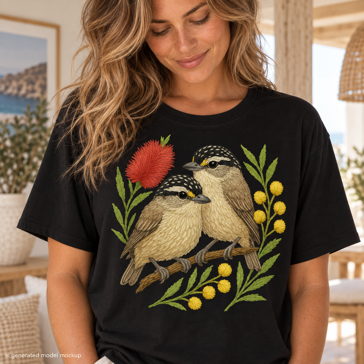 Pardalote T-Shirt – Australian Native Bird Collection