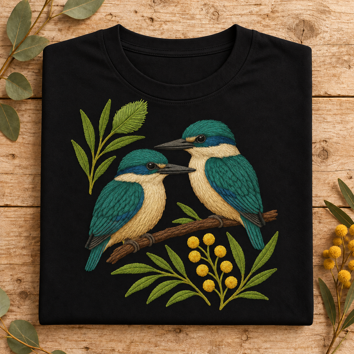 Sacred Kingfisher T-Shirt – Australian Native Bird Collection
