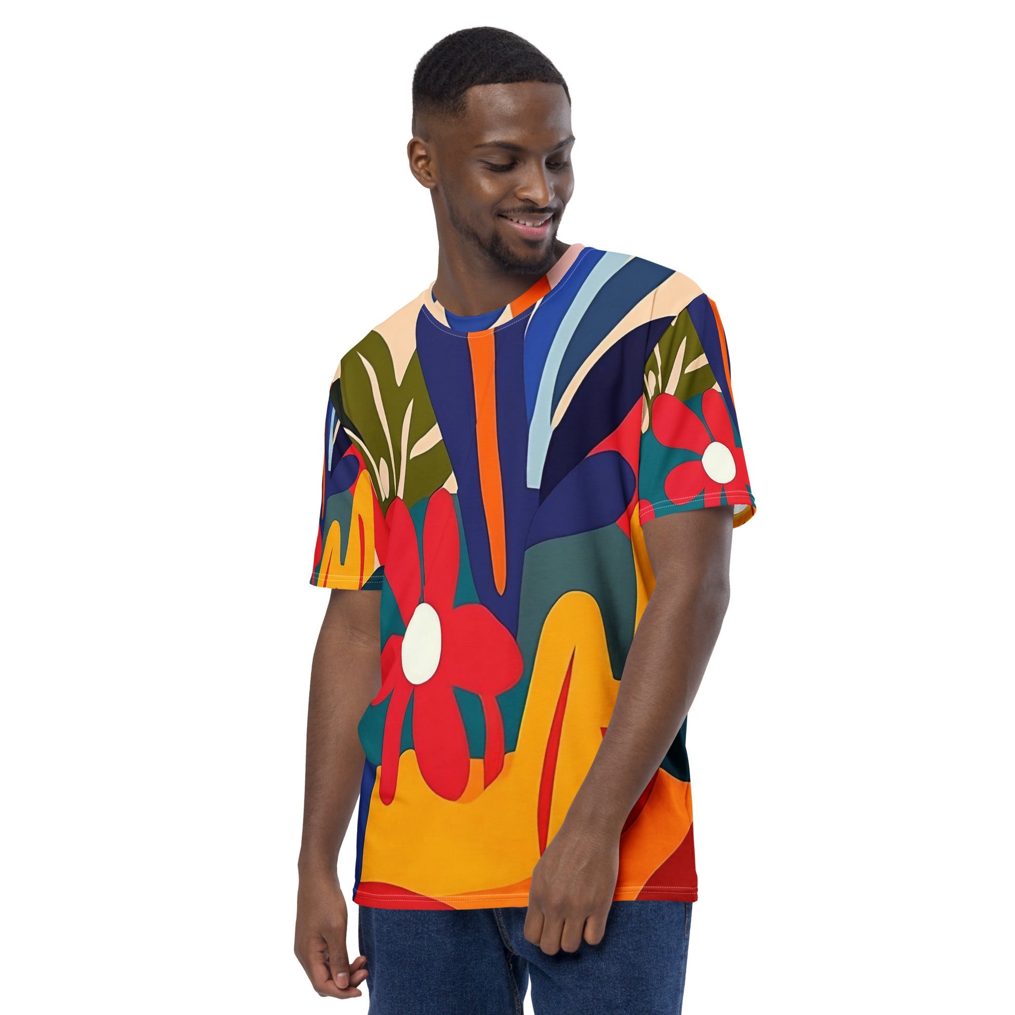 Abstract African Nature All - Over Print T-Shirt – Bold Botanical Art - Craig Michael Design