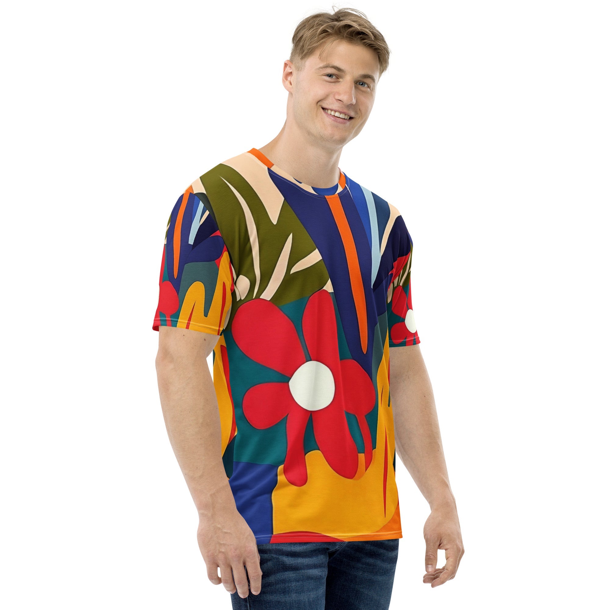 Abstract African Nature All - Over Print T-Shirt – Bold Botanical Art - Craig Michael Design
