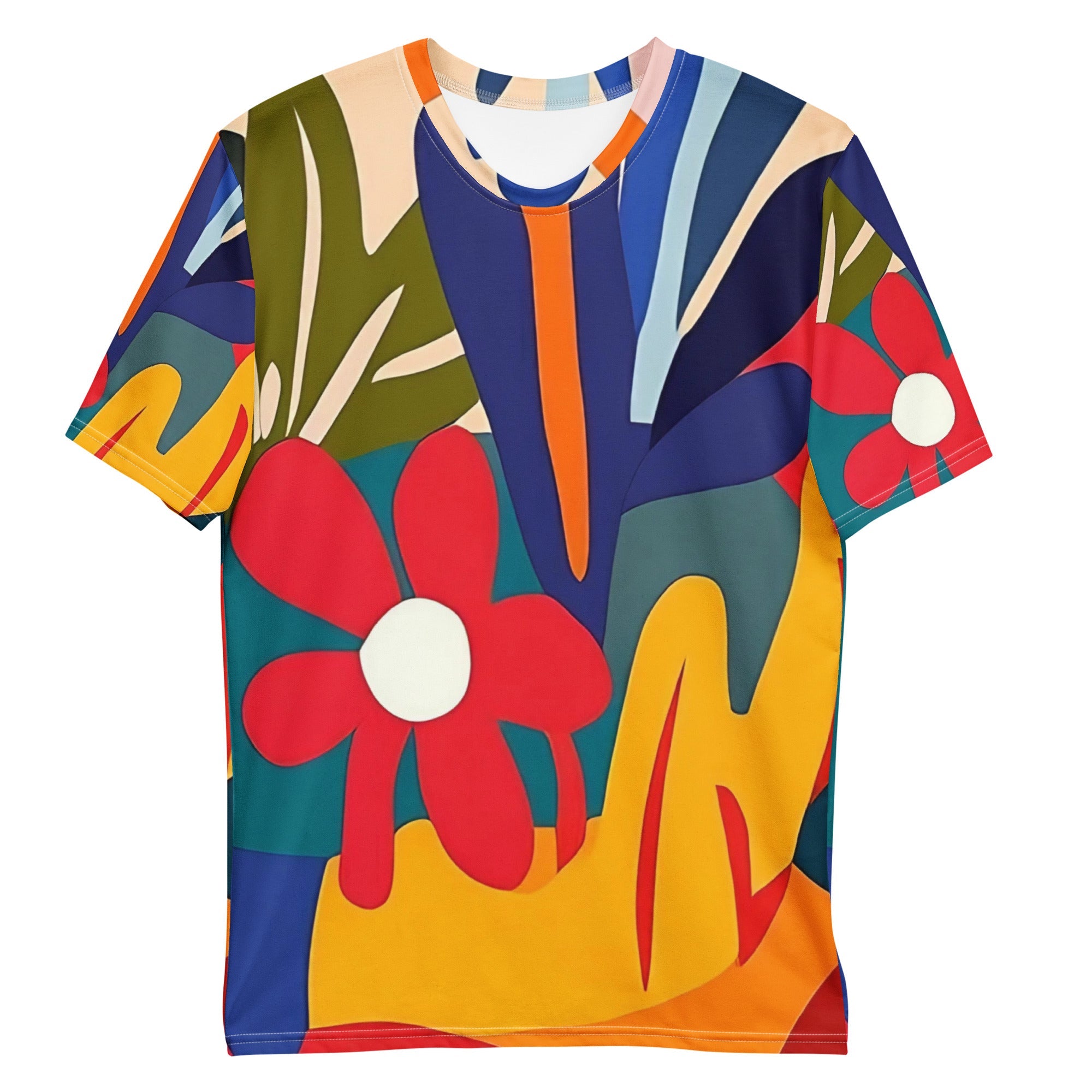 Abstract African Nature All - Over Print T-Shirt – Bold Botanical Art - Craig Michael Design