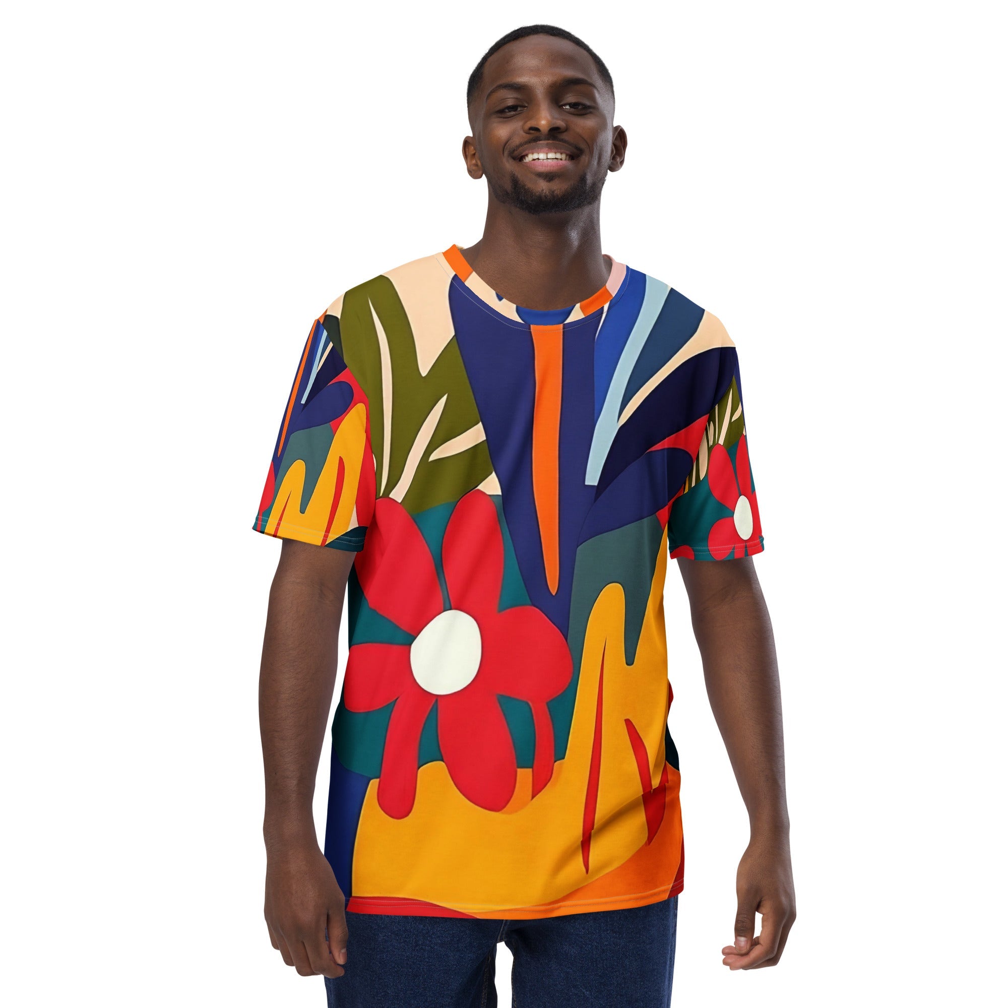 Abstract African Nature All - Over Print T-Shirt – Bold Botanical Art - Craig Michael Design