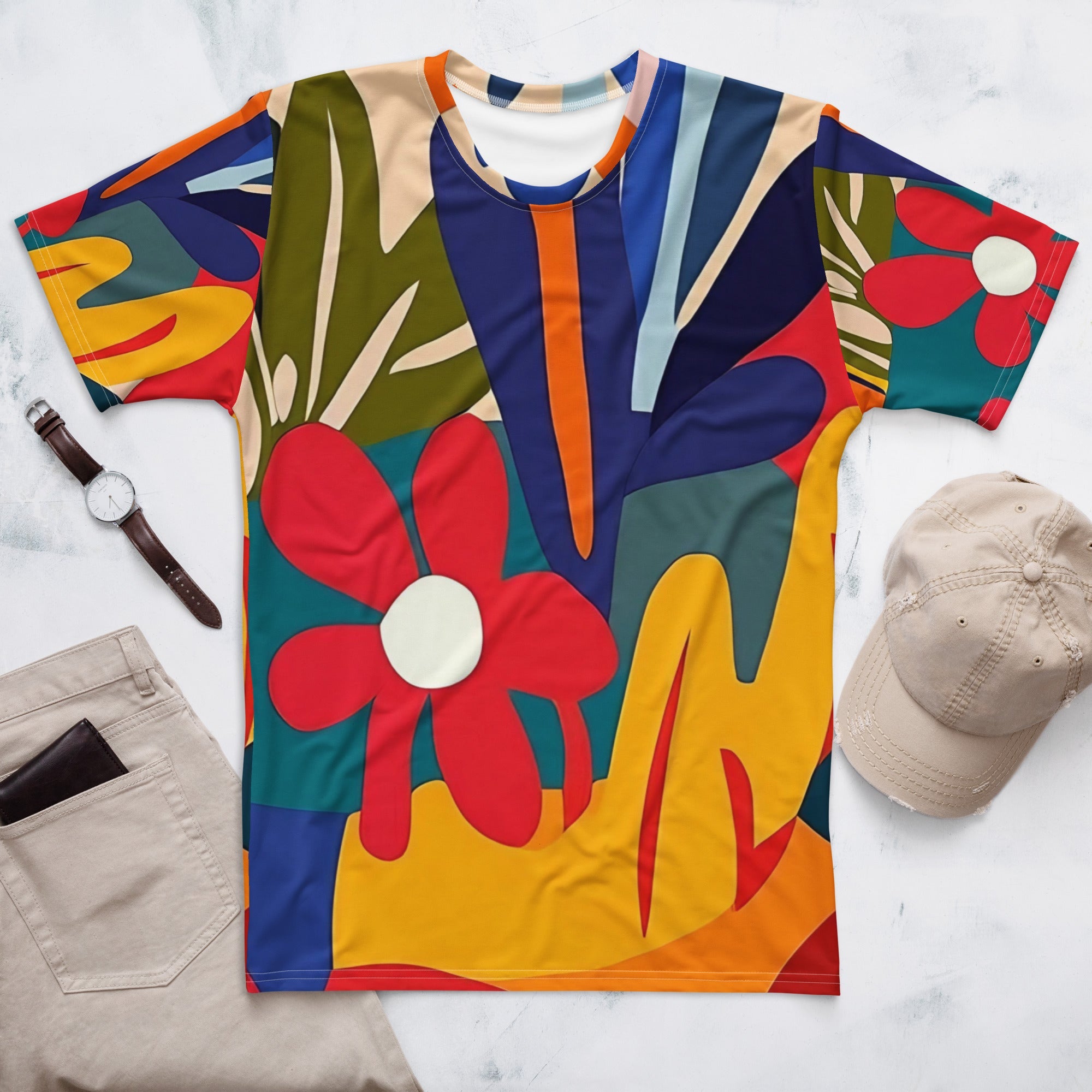 Abstract African Nature All - Over Print T-Shirt – Bold Botanical Art - Craig Michael Design
