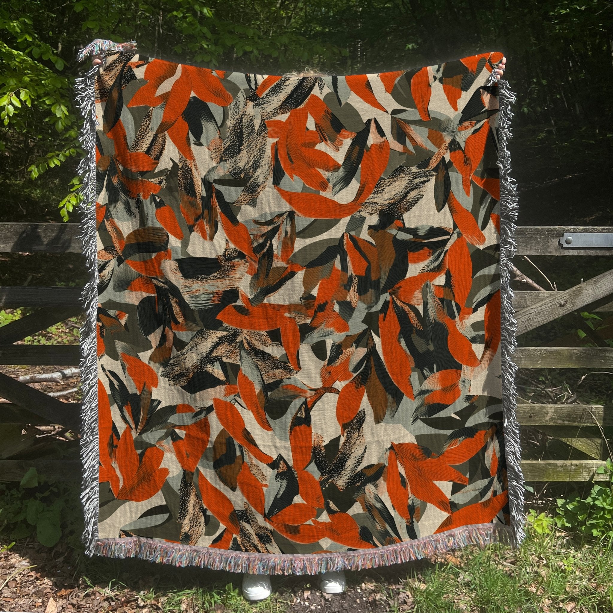 Abstract Art Woven Blanket - Craig Michael Design