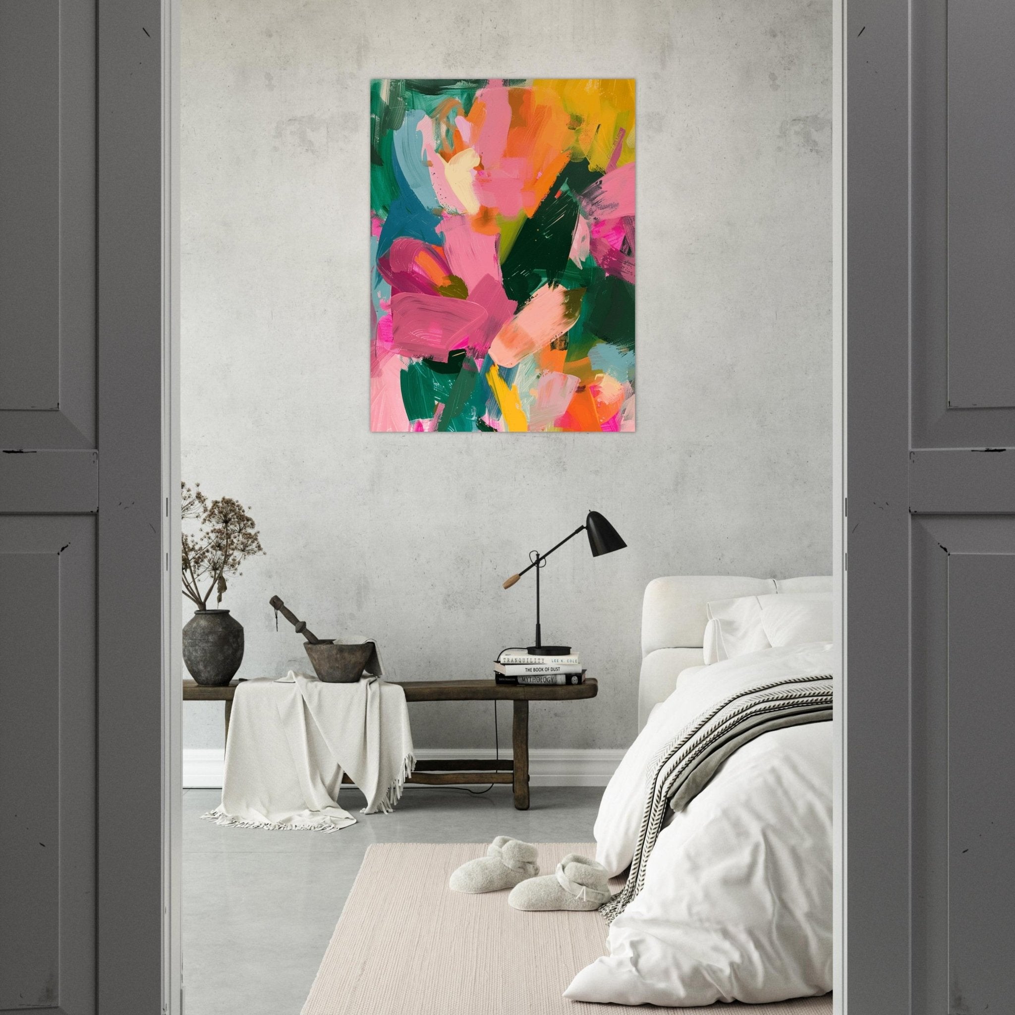 Abstract Colourful Canvas Art, Modern Wall Decor, Vibrant Painting, Large Canvas Print, Unique Wall Art, Living Room Decor, Home Decor - Craig Michael Design