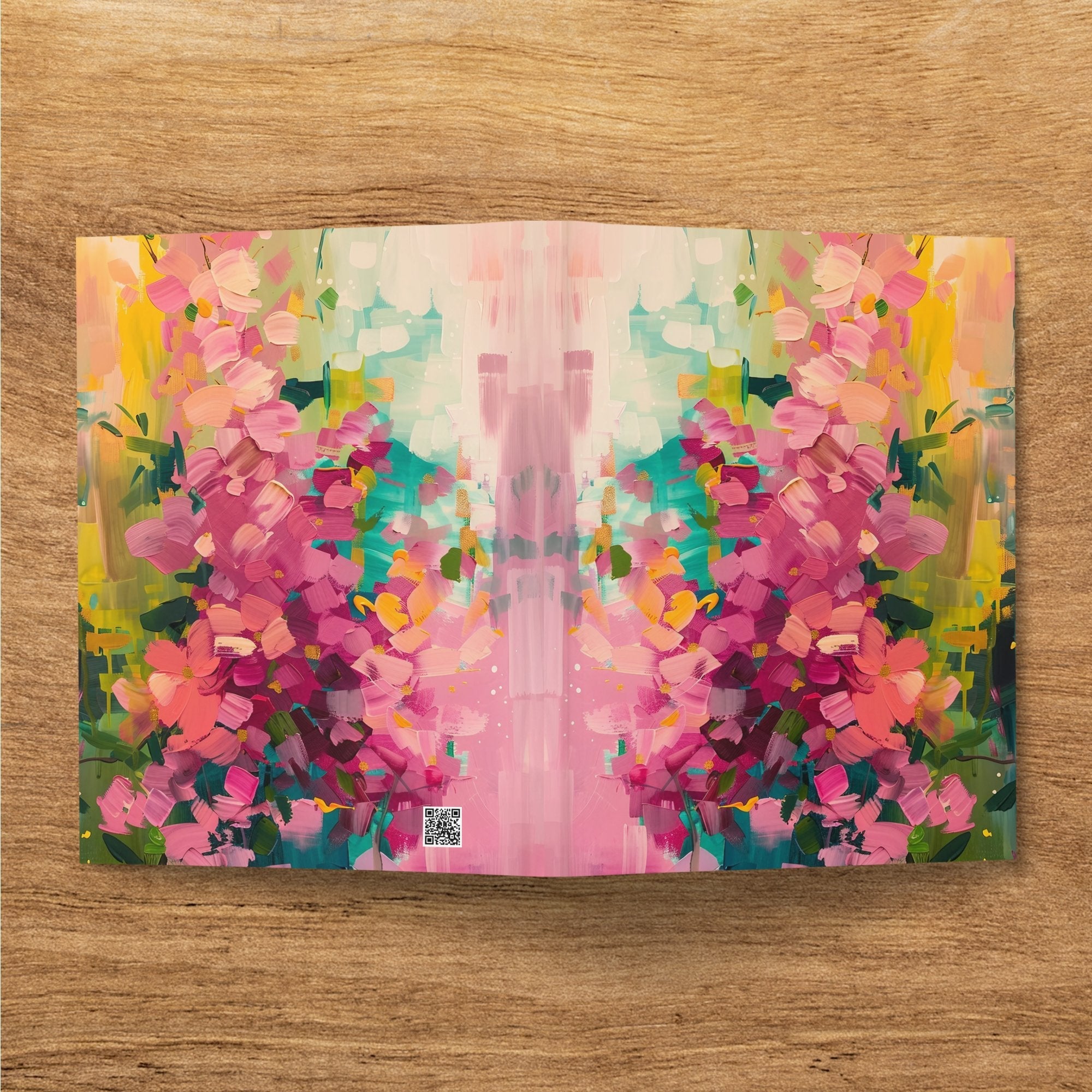 Abstract Floral Art Journal, Colorful Artistic Notebook, Vibrant Flower Design Diary, Unique Sketchbook, Creative Art Journal Gift - Craig Michael Design