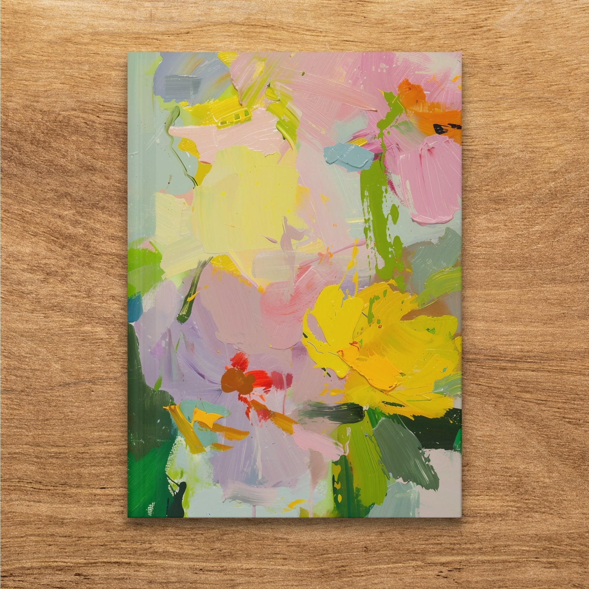 Abstract Floral Art Journal, Colorful Flower Design Notebook, Unique Artistic Diary, Sketchbook with Vibrant Floral Patterns - Craig Michael Design