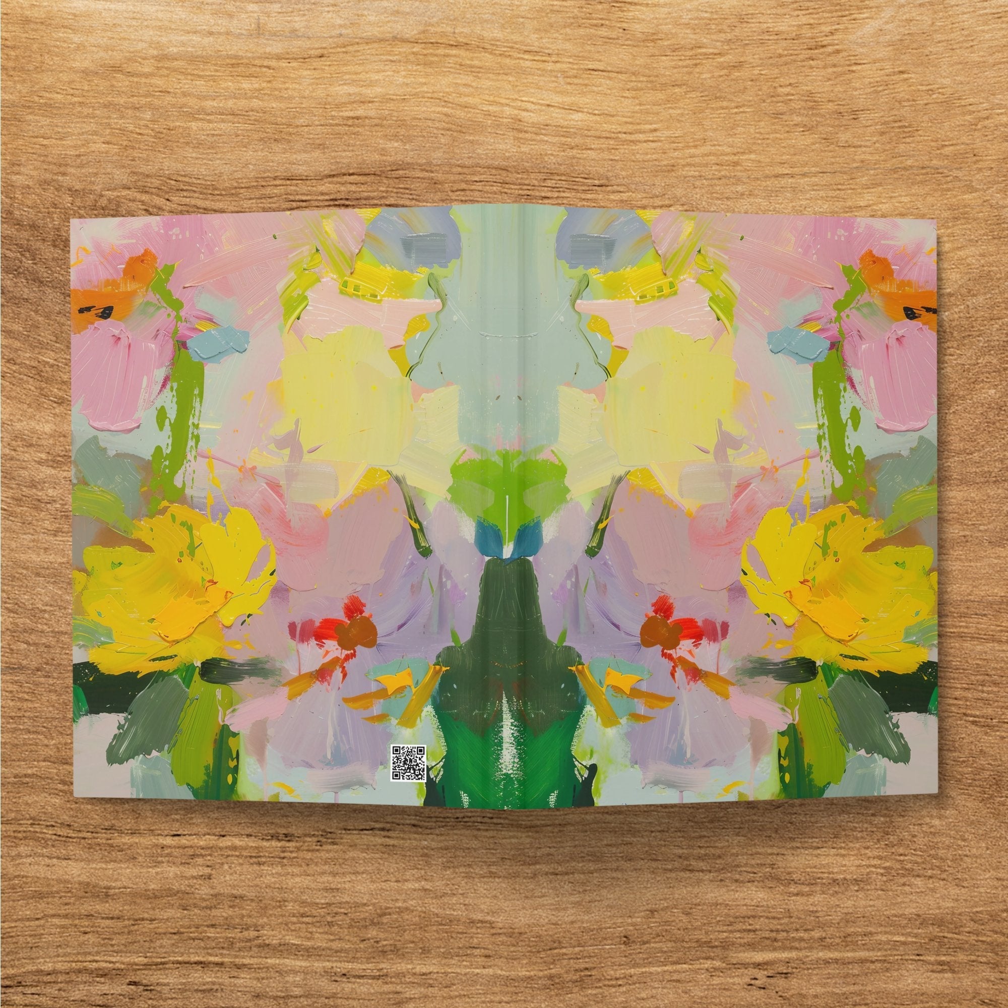 Abstract Floral Art Journal, Colorful Flower Design Notebook, Unique Artistic Diary, Sketchbook with Vibrant Floral Patterns - Craig Michael Design