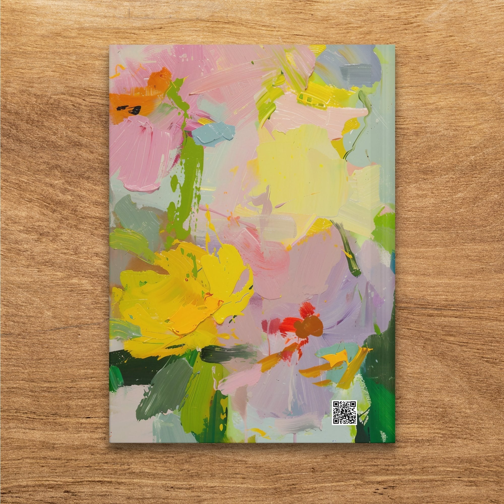 Abstract Floral Art Journal, Colorful Flower Design Notebook, Unique Artistic Diary, Sketchbook with Vibrant Floral Patterns - Craig Michael Design