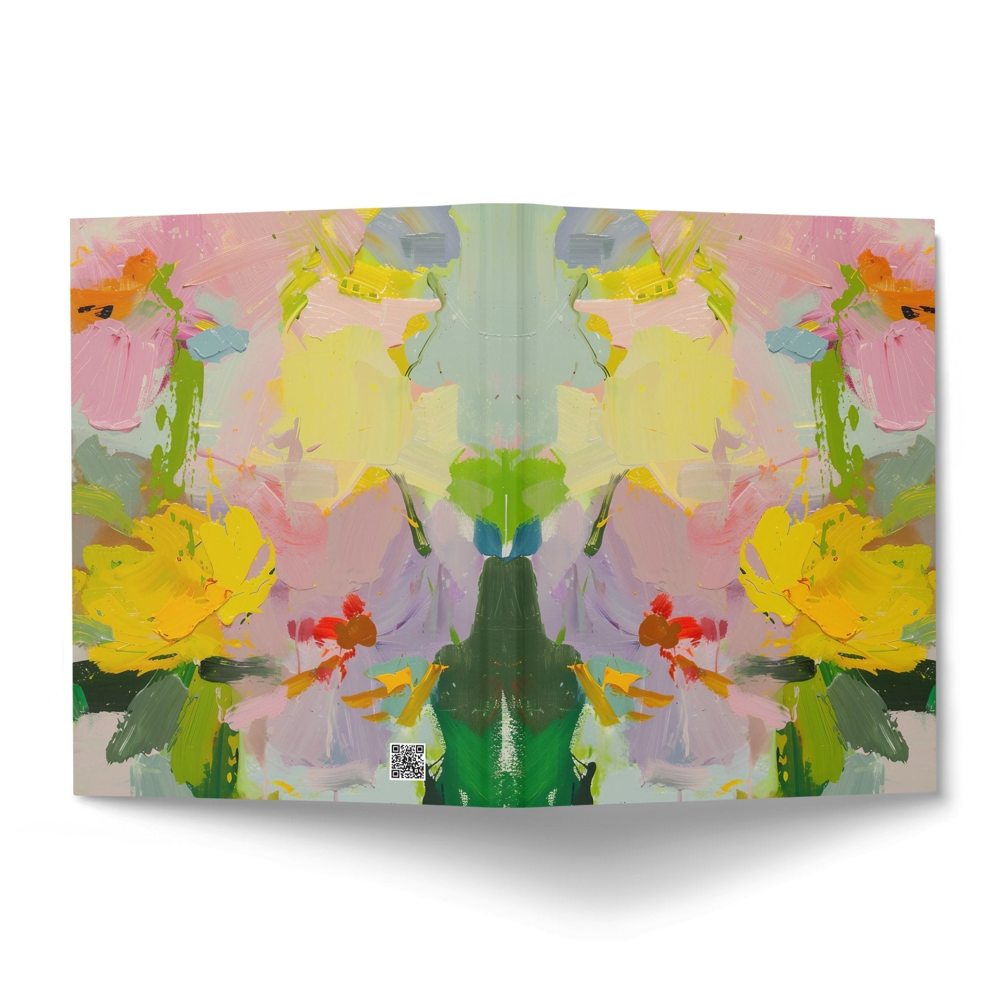 Abstract Floral Art Journal, Colorful Flower Design Notebook, Unique Artistic Diary, Sketchbook with Vibrant Floral Patterns - Craig Michael Design