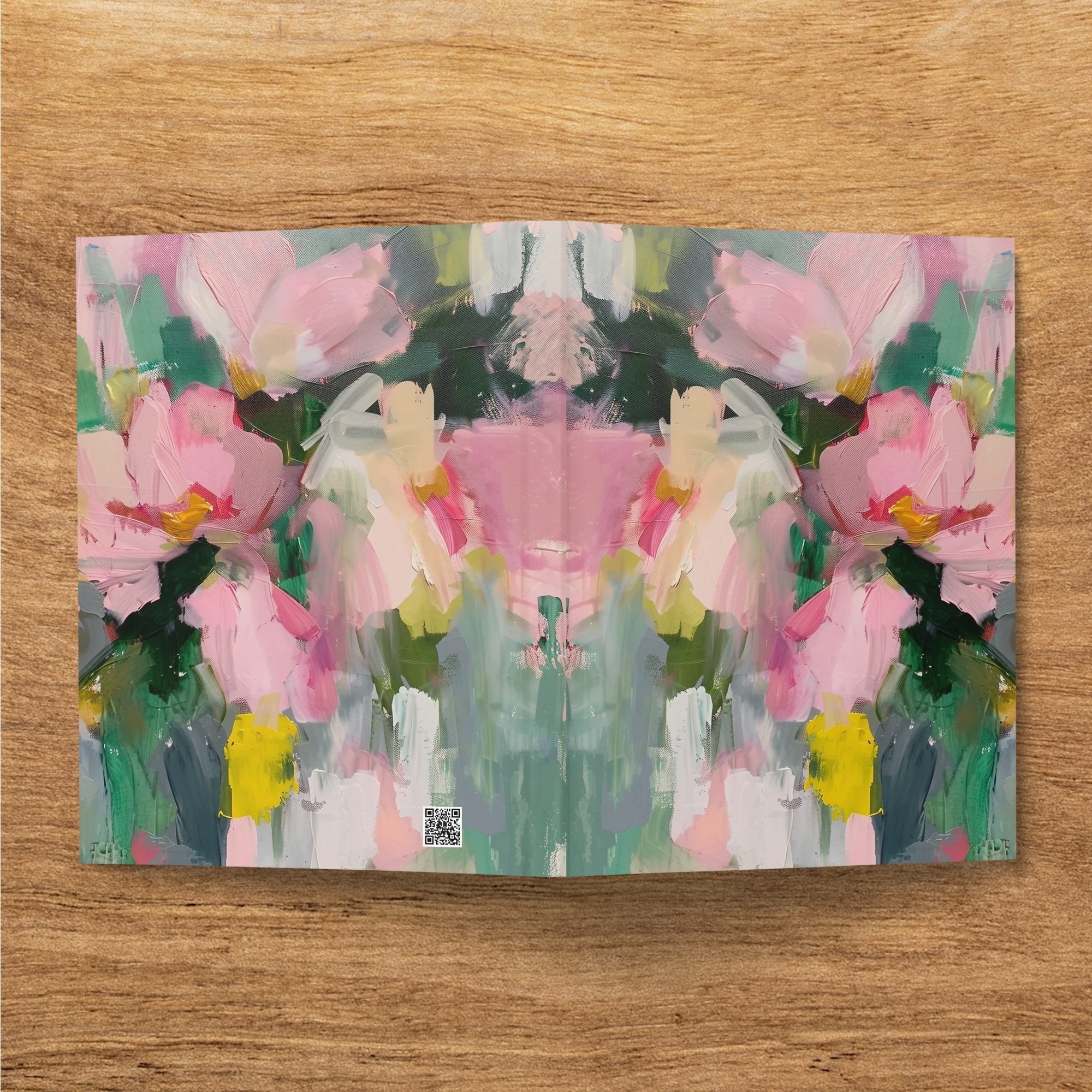Abstract Floral Art Journal, Colorful Flower Design Notebook, Unique Gift for Writers Artists, Perfect for Daily Journaling - Craig Michael Design