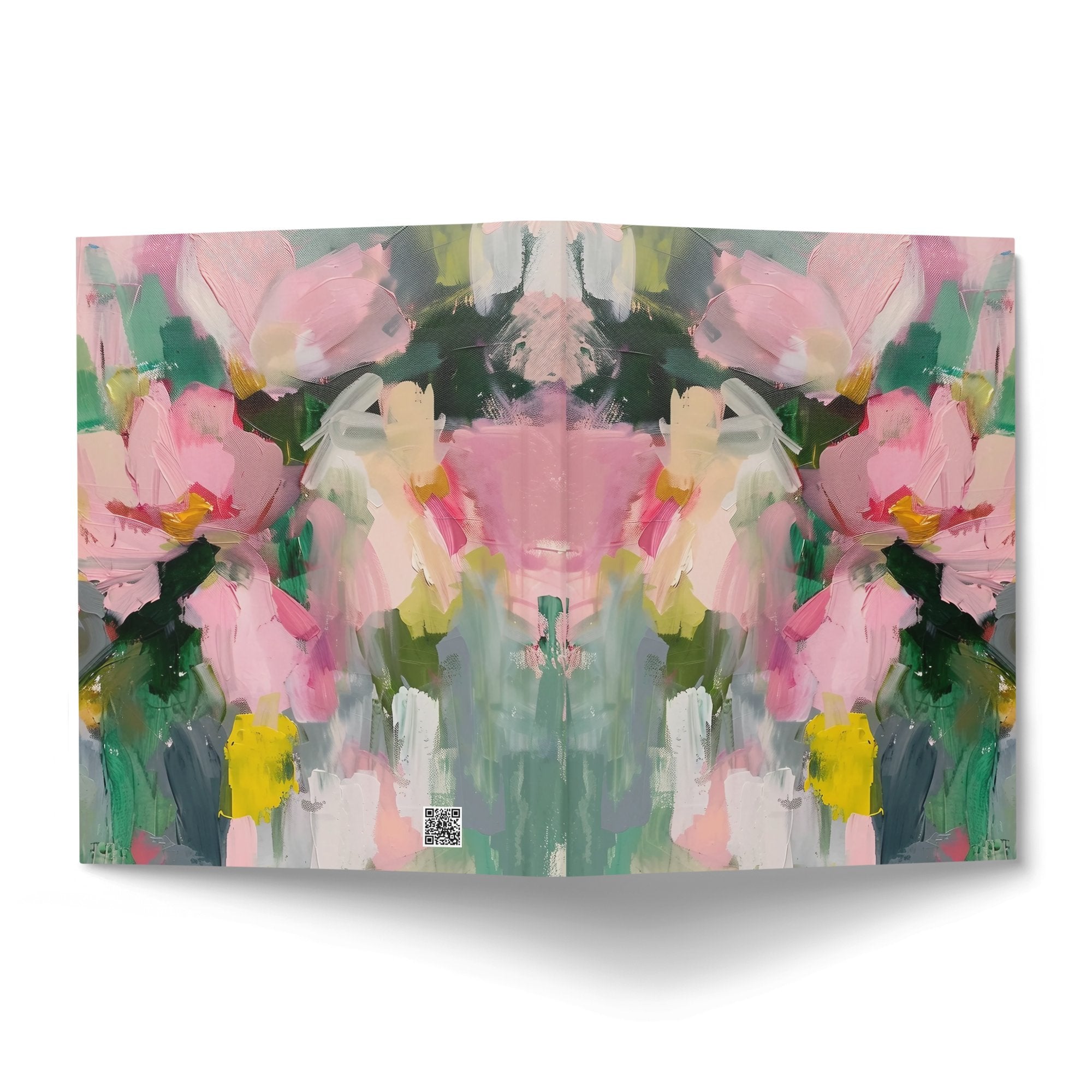 Abstract Floral Art Journal, Colorful Flower Design Notebook, Unique Gift for Writers Artists, Perfect for Daily Journaling - Craig Michael Design
