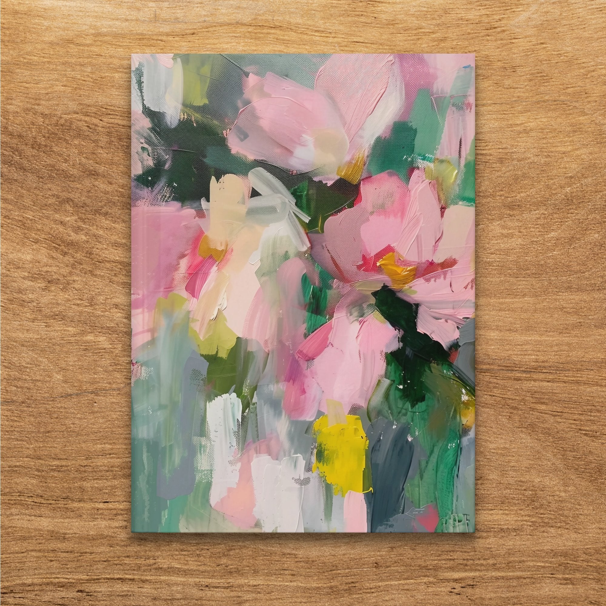 Abstract Floral Art Journal, Colorful Flower Design Notebook, Unique Gift for Writers Artists, Perfect for Daily Journaling - Craig Michael Design