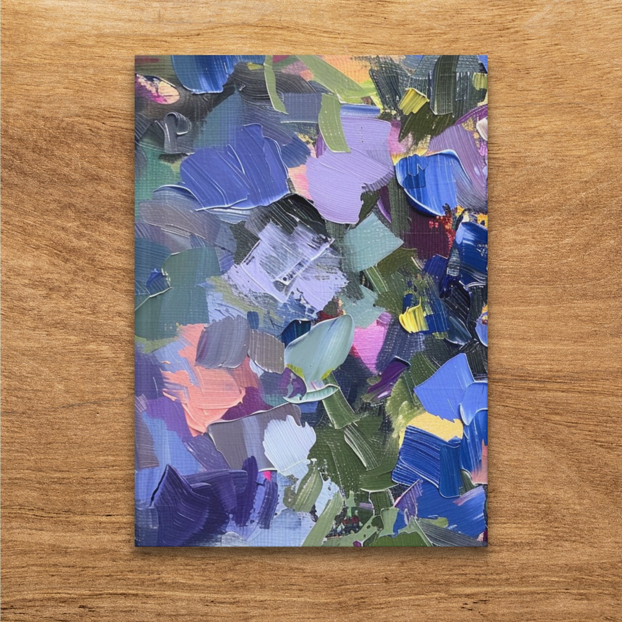 Abstract Floral Art Journal, Colorful Flower Painting Cover, Unique Designer Notebook, Artistic Stationery Gift, Creative Diary for Writers - Craig Michael Design