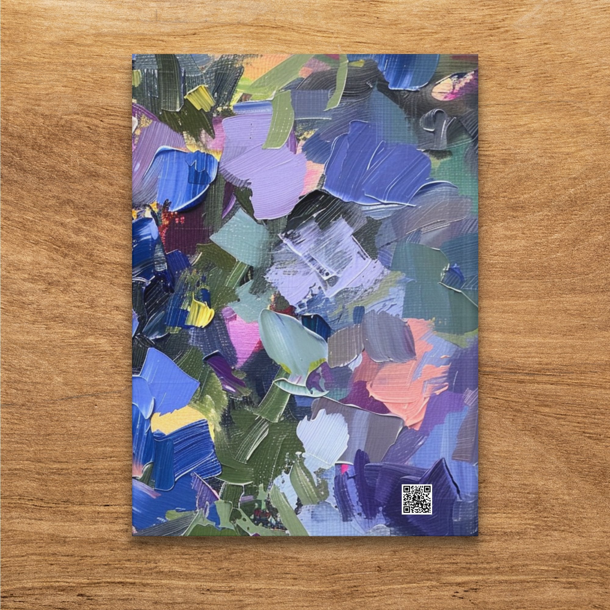 Abstract Floral Art Journal, Colorful Flower Painting Cover, Unique Designer Notebook, Artistic Stationery Gift, Creative Diary for Writers - Craig Michael Design