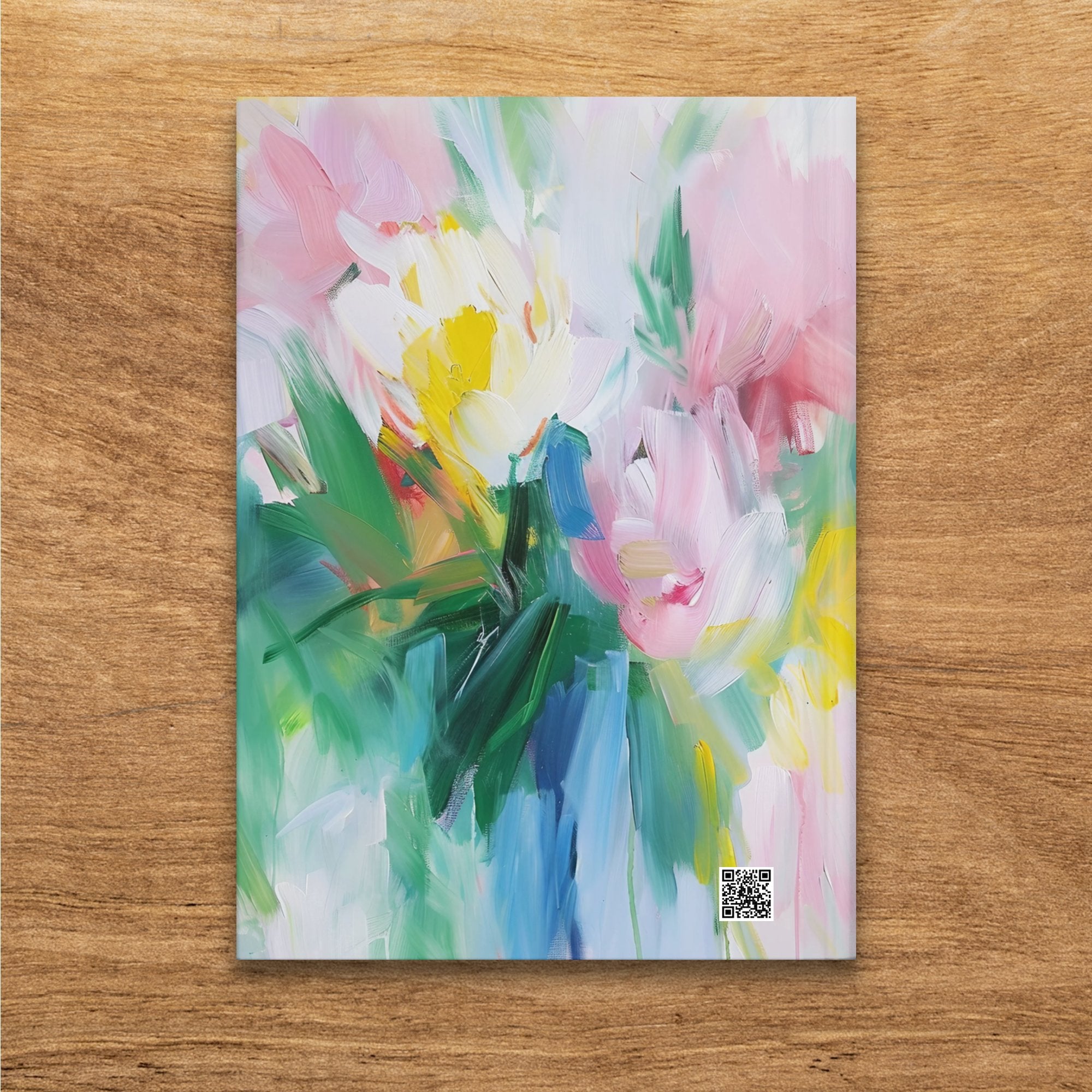Abstract Floral Art Journal, Colorful Flowers Diary, Artistic Notebook, Vibrant Botanical Sketchbook, Unique Floral Pattern Journal - Craig Michael Design