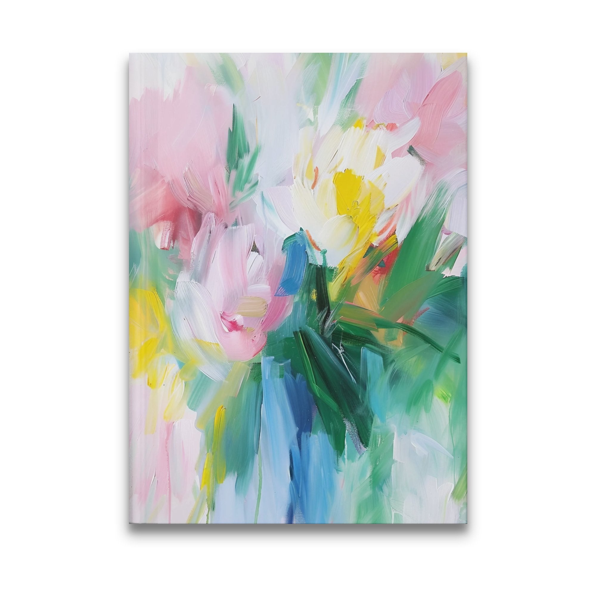 Abstract Floral Art Journal, Colorful Flowers Diary, Artistic Notebook, Vibrant Botanical Sketchbook, Unique Floral Pattern Journal - Craig Michael Design