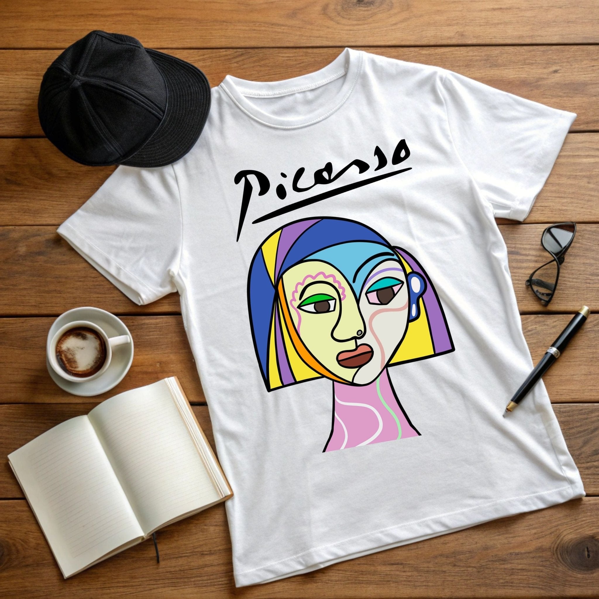 Abstract Picasso Art T-Shirt - Craig Michael Design