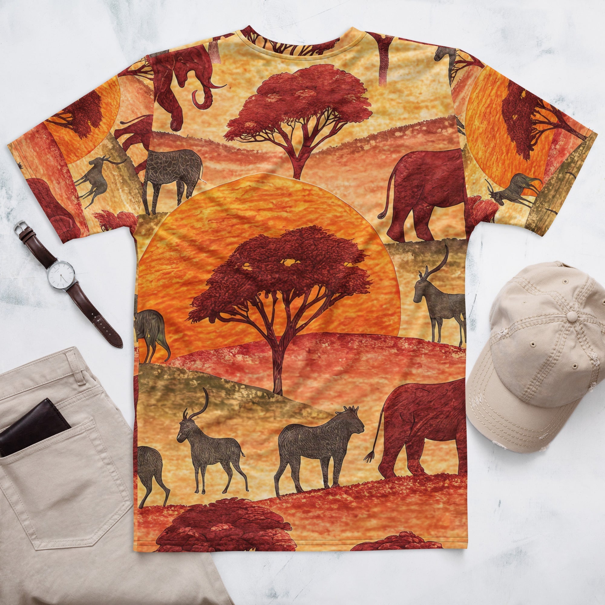 African Savannah All - Over Print T-Shirt – Sunset Wildlife & Nature Design - Craig Michael Design