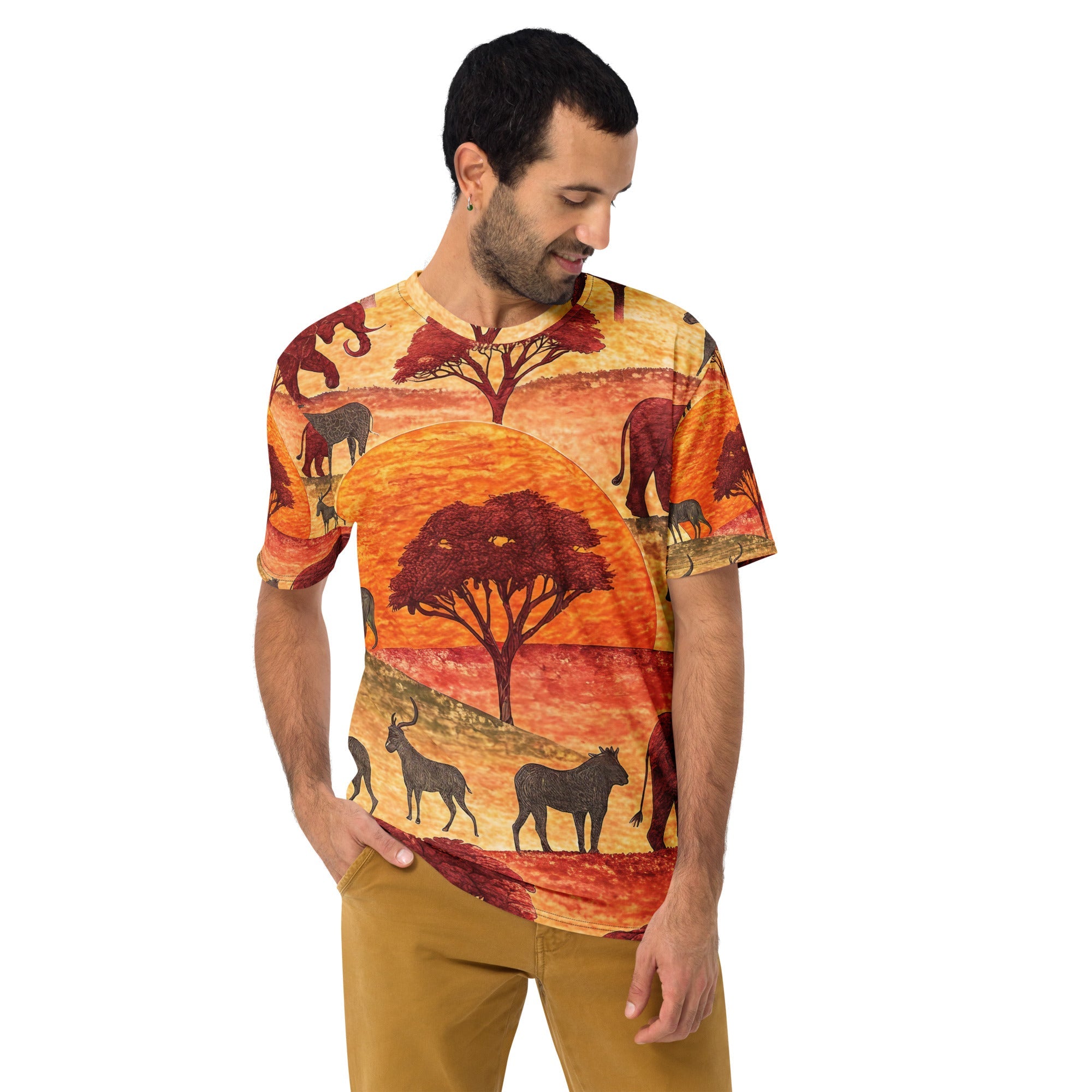African Savannah All - Over Print T-Shirt – Sunset Wildlife & Nature Design - Craig Michael Design