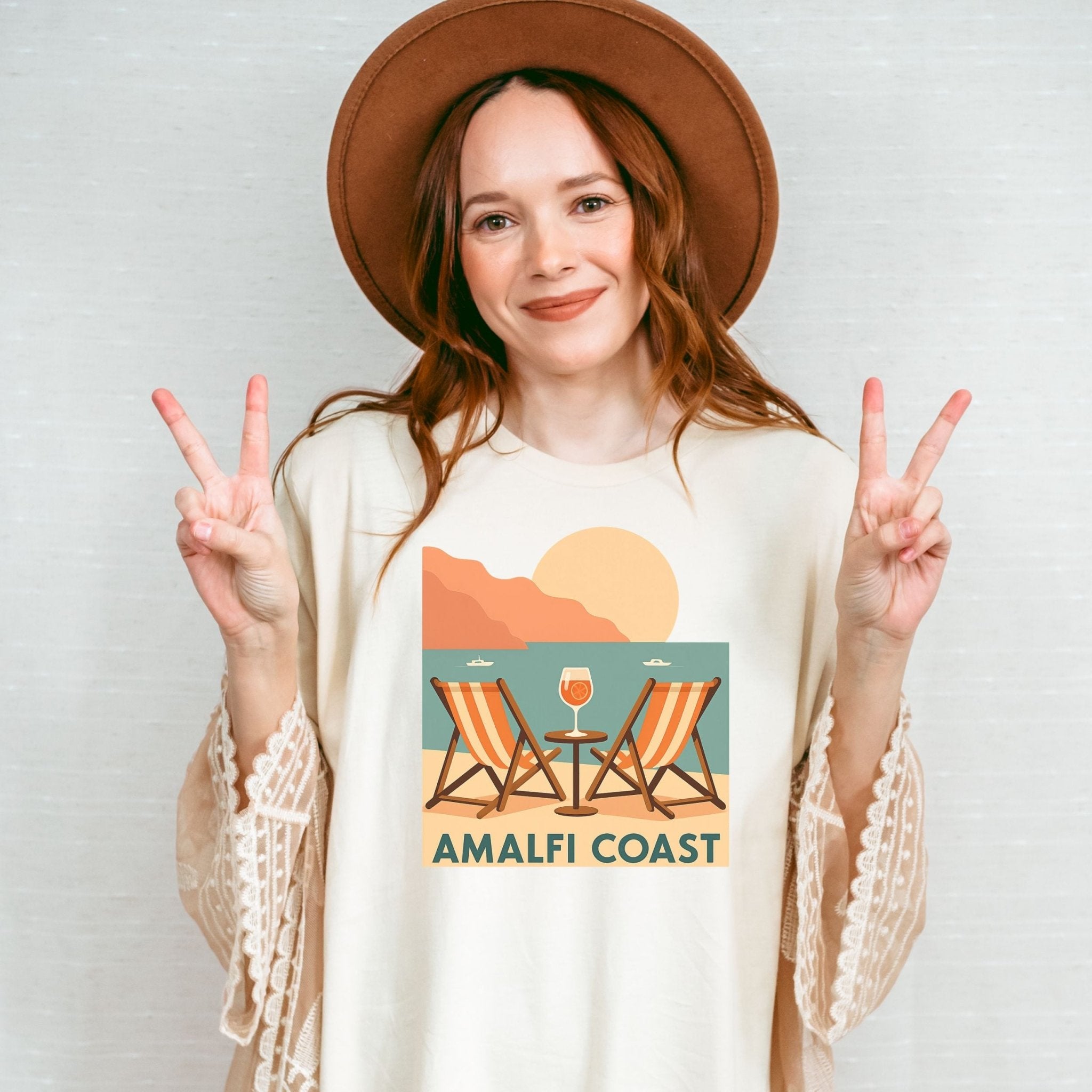 Amalfi Coast T-Shirt, Retro Italy Travel Tee - Craig Michael Design
