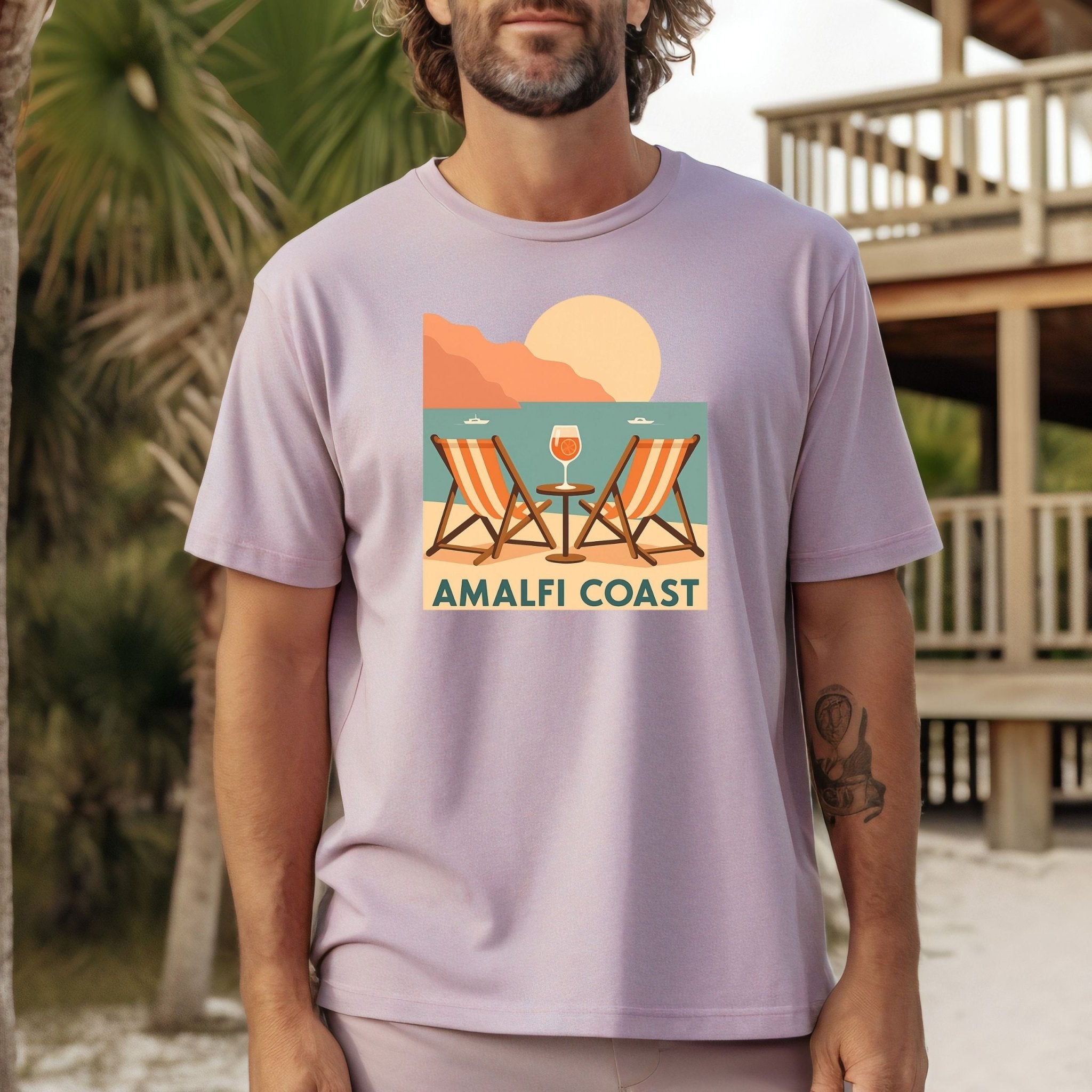Amalfi Coast T-Shirt, Retro Italy Travel Tee - Craig Michael Design