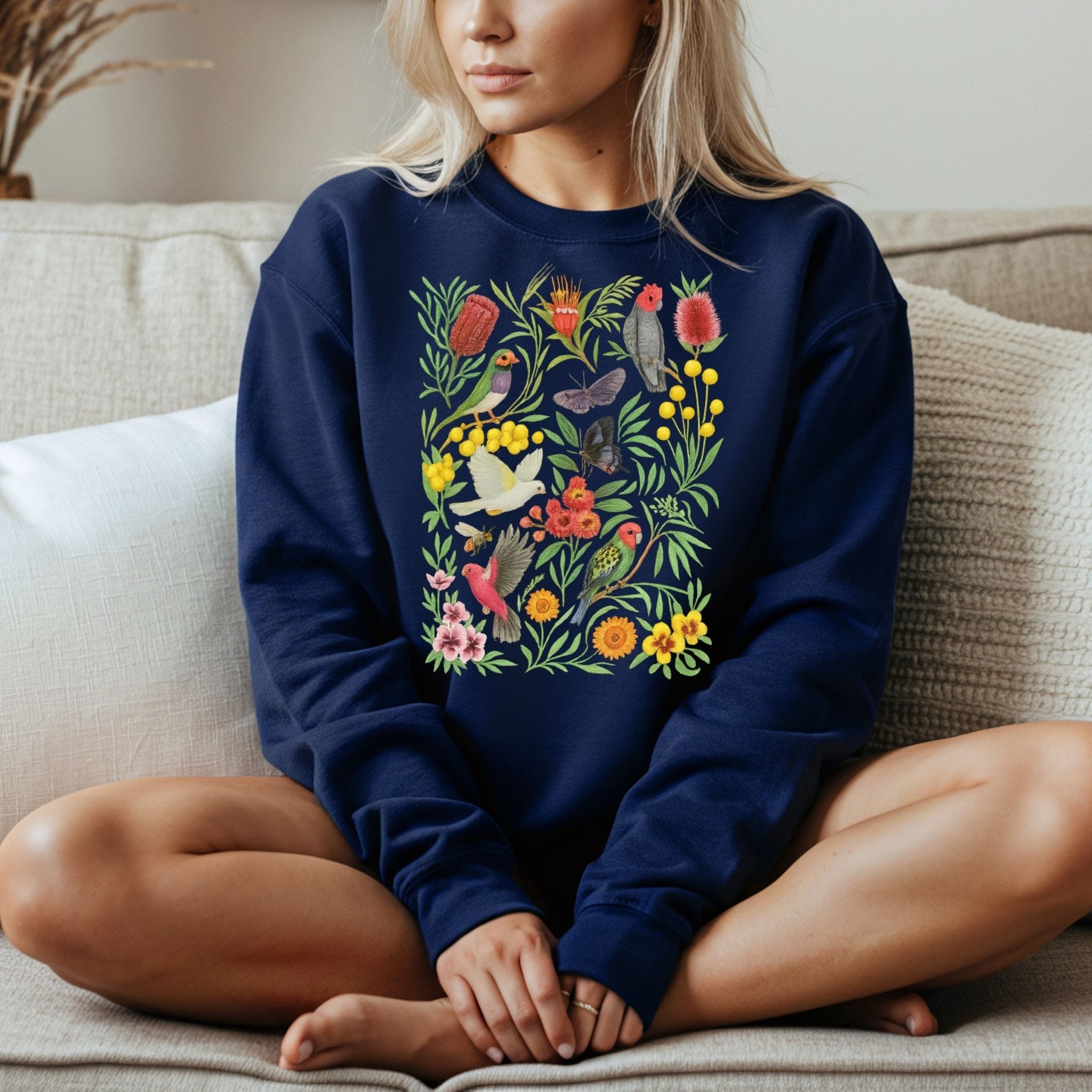 Australian Bird Sweatshirt – Native Flora & Fauna - Craig Michael Design